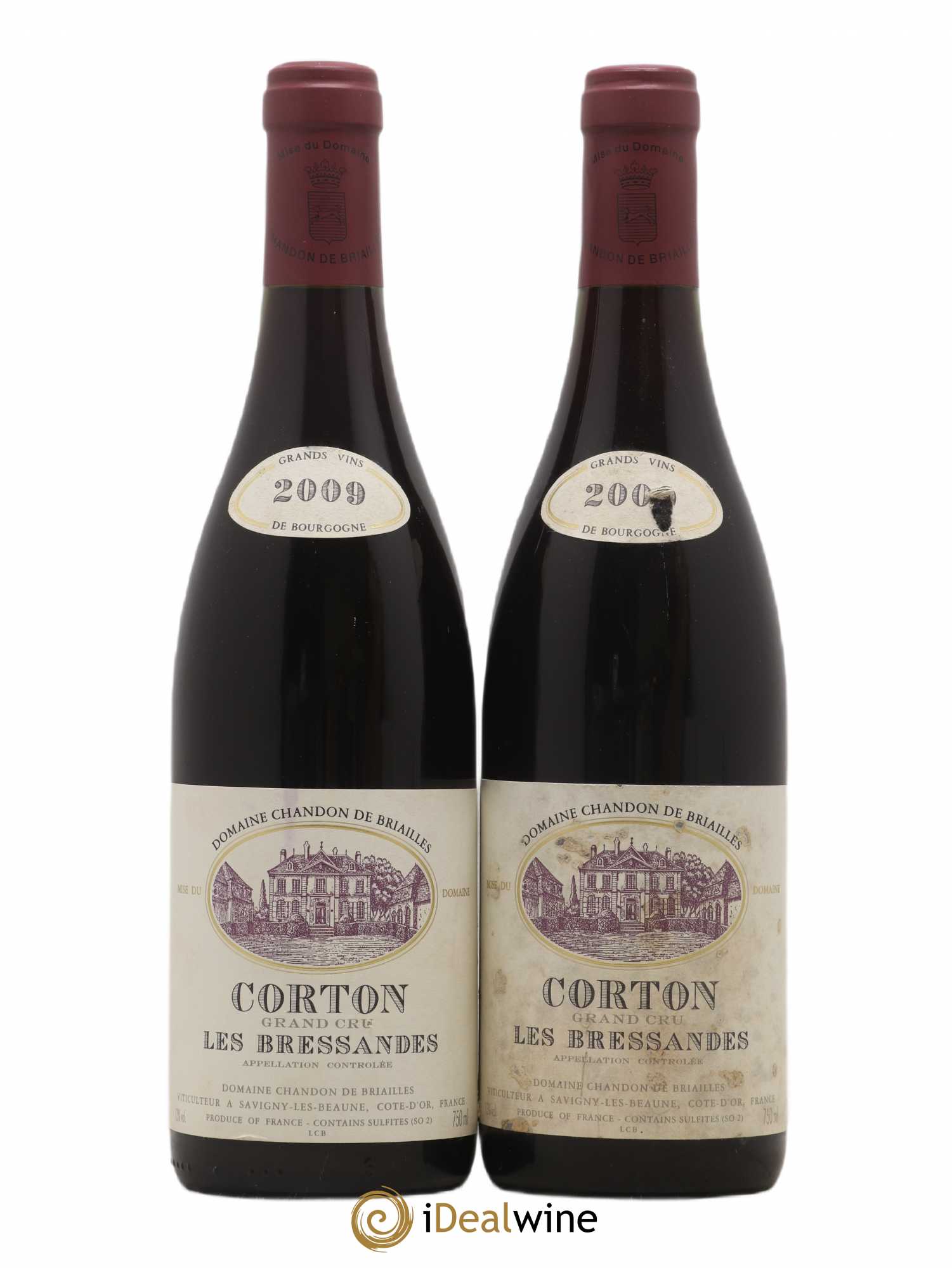 Corton Grand Cru Bressandes Chandon de Briailles 2009 - Lot de 2 bouteilles - 0