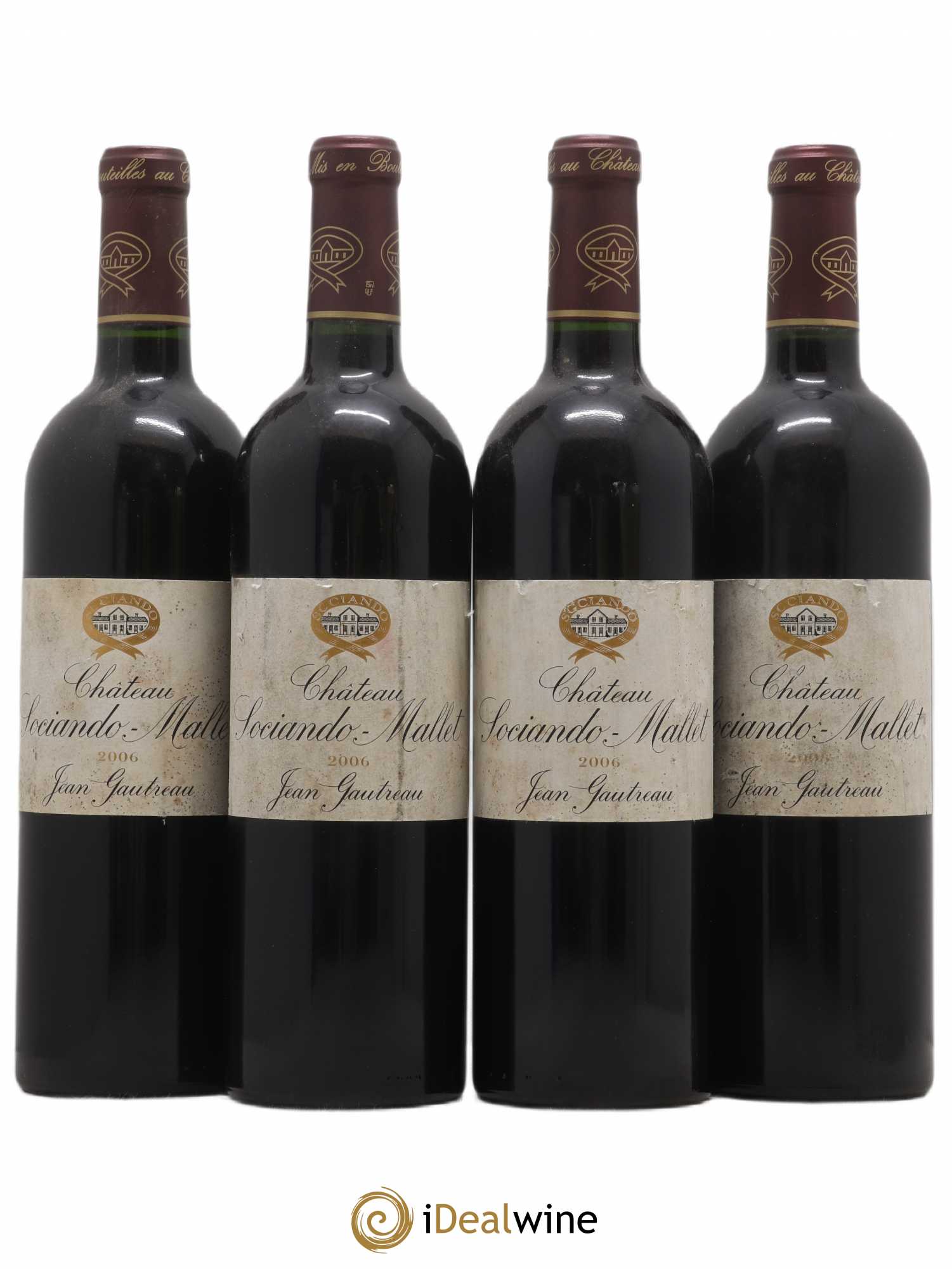 Château Sociando Mallet (sans prix de réserve) 2006 - Lot de 4 bouteilles - 0