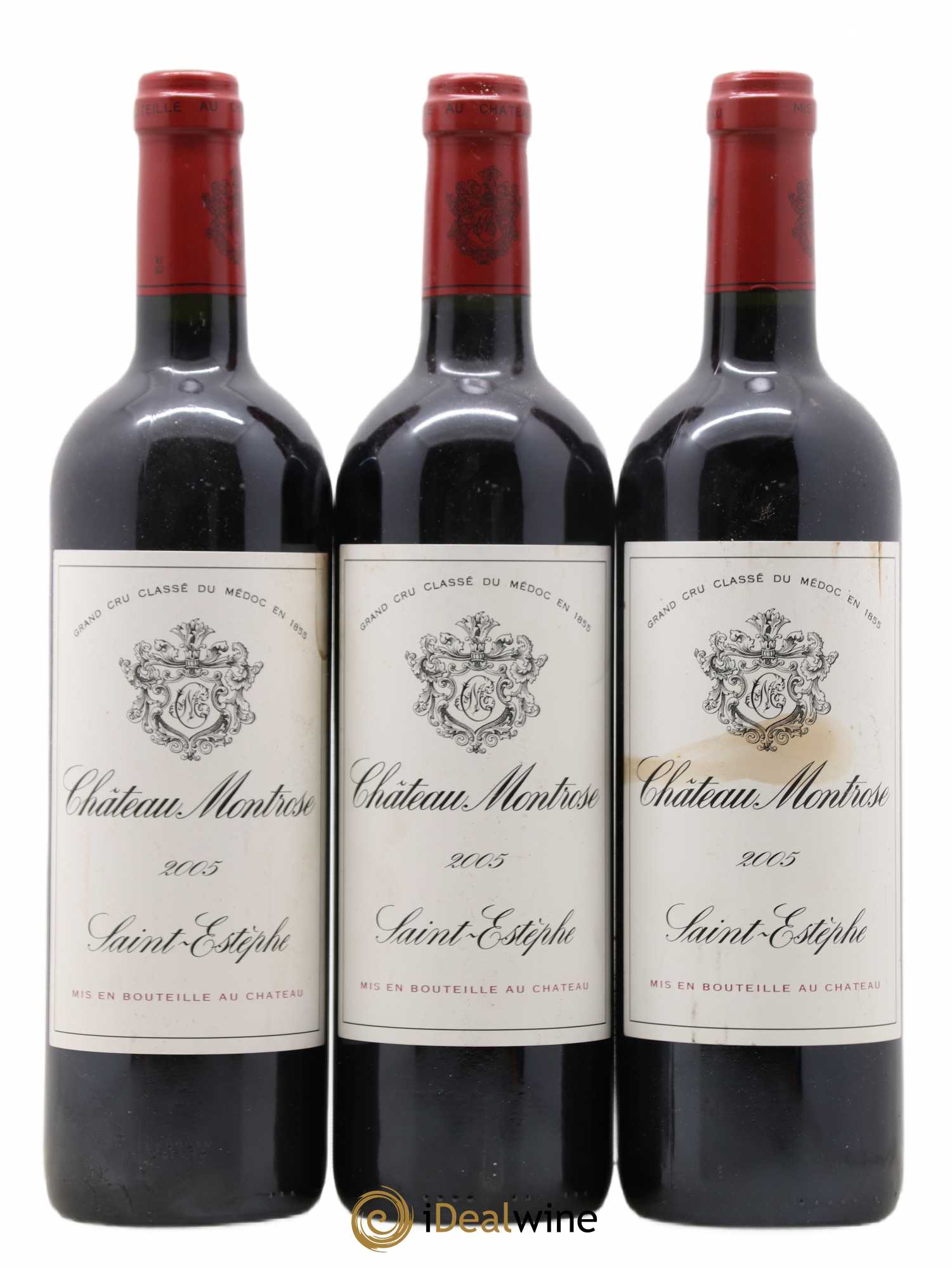 Château Montrose 2ème Grand Cru Classé 2005 - Lot de 3 bouteilles - 0