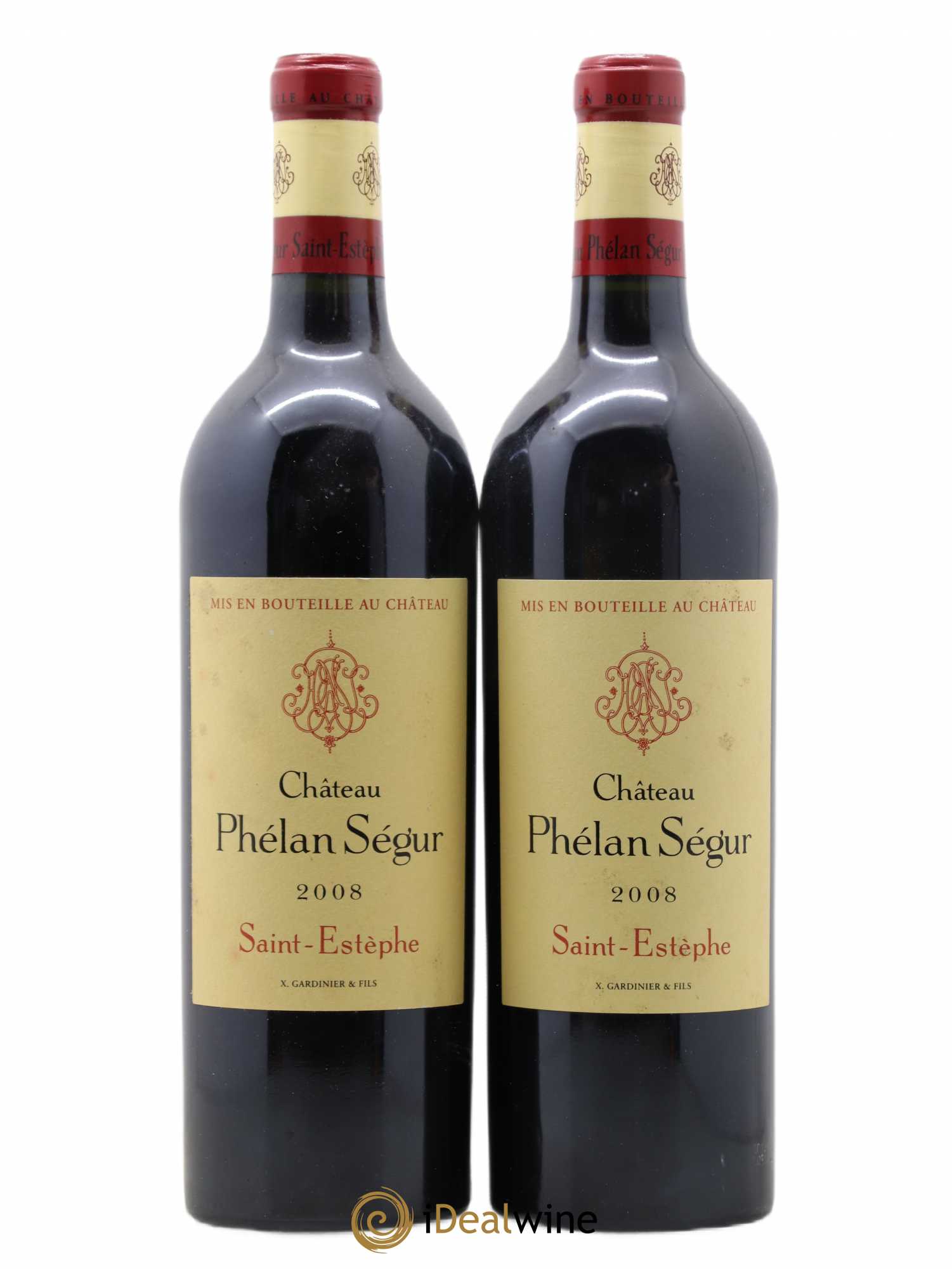 Château Phélan Ségur 2008 - Lot de 2 bouteilles - 0