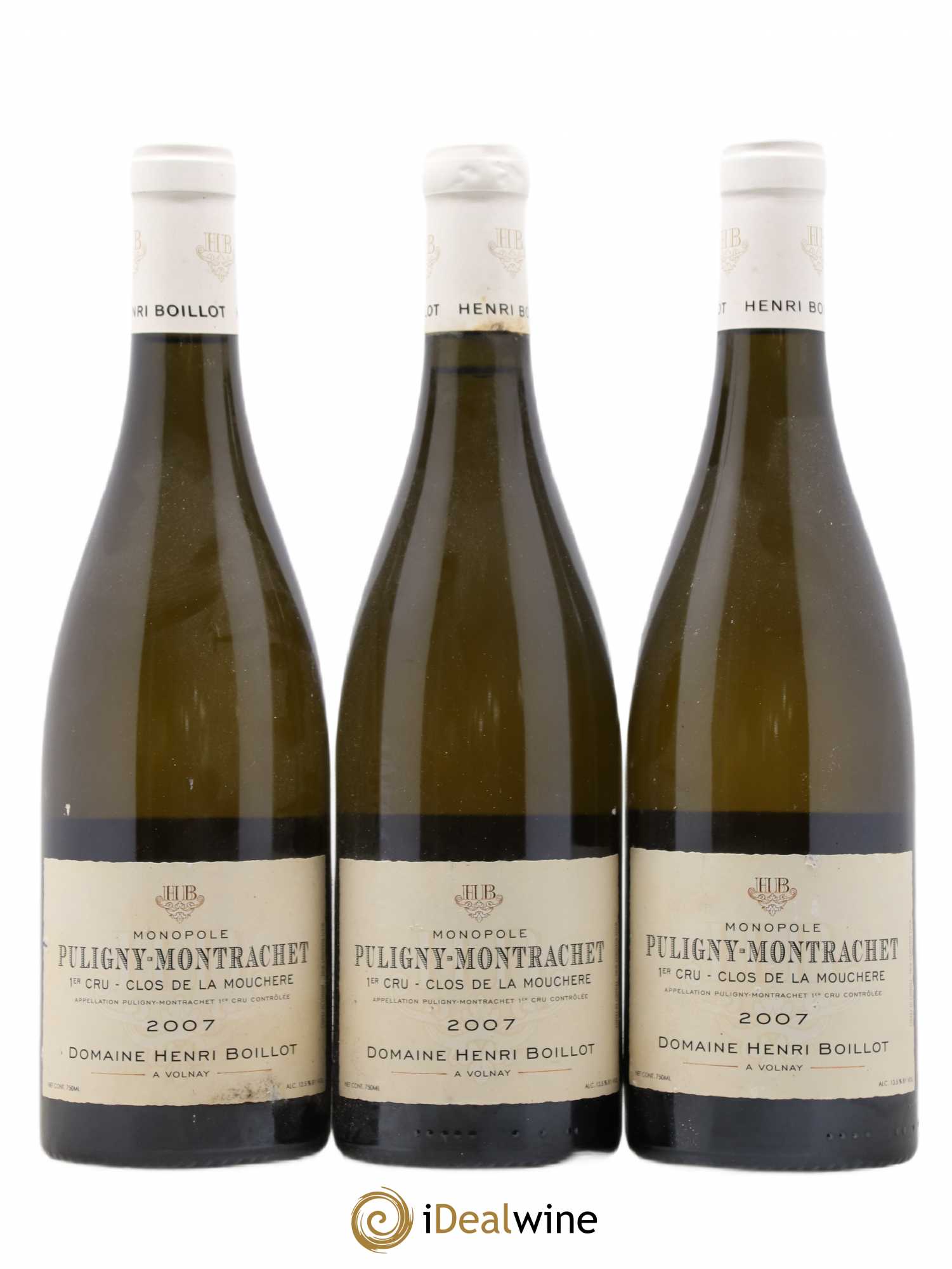 Puligny-Montrachet 1er Cru Clos de la Mouchère Henri Boillot (Domaine) 2007 - Lot de 3 bouteilles - 0