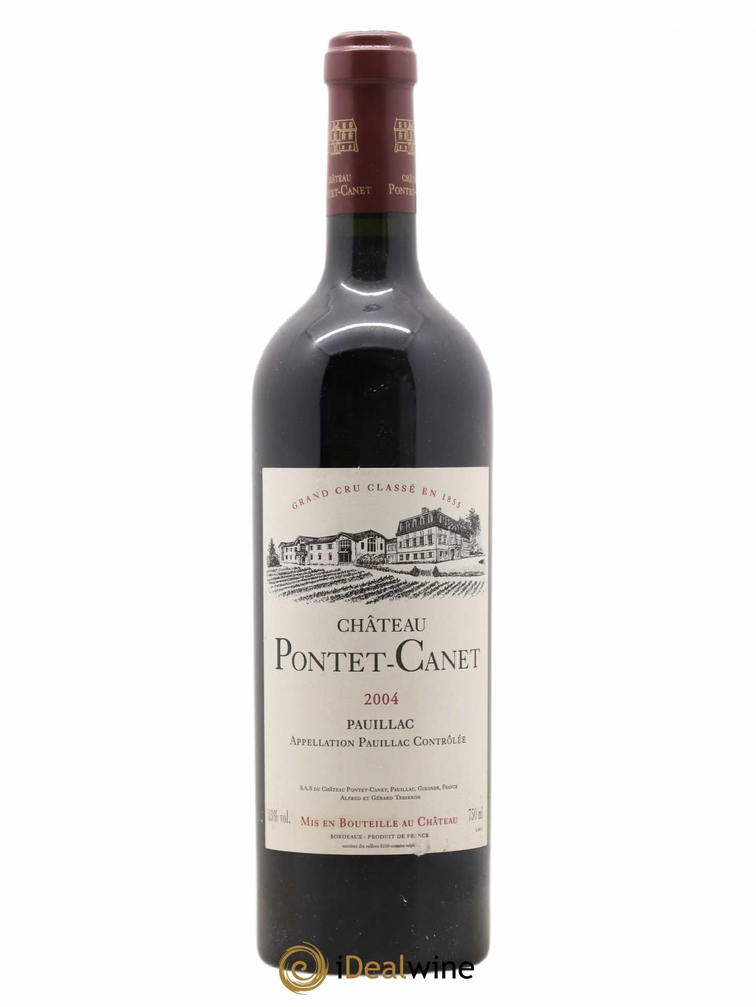 Château Pontet Canet 5ème Grand Cru Classé 2004 - Lot de 1 bouteille - 0