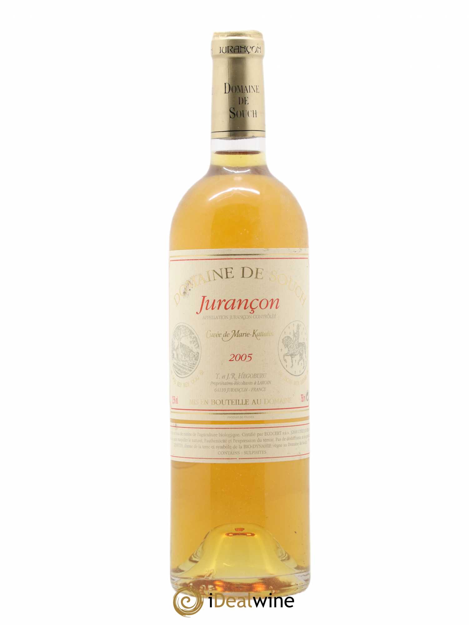 Jurançon Marie Kattalyn Souch (Domaine de) Cuvée Marie Katelin Domaine de Souch 2005 - Lotto di 1 bottiglia - 0