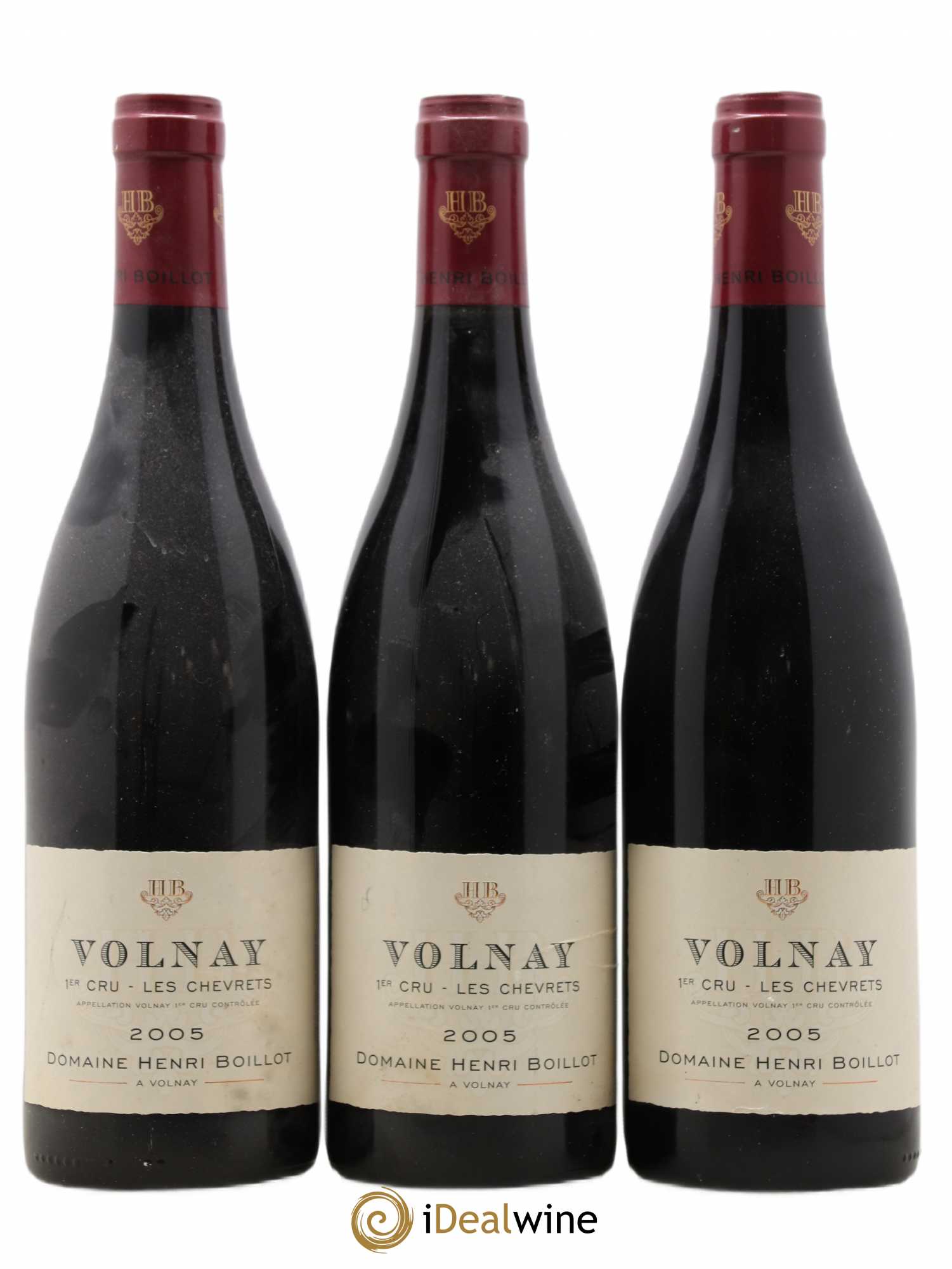 Volnay 1er Cru Les Chevrets Henri Boillot (Domaine) (sans prix de réserve) 2005 - Lot de 3 bouteilles - 0