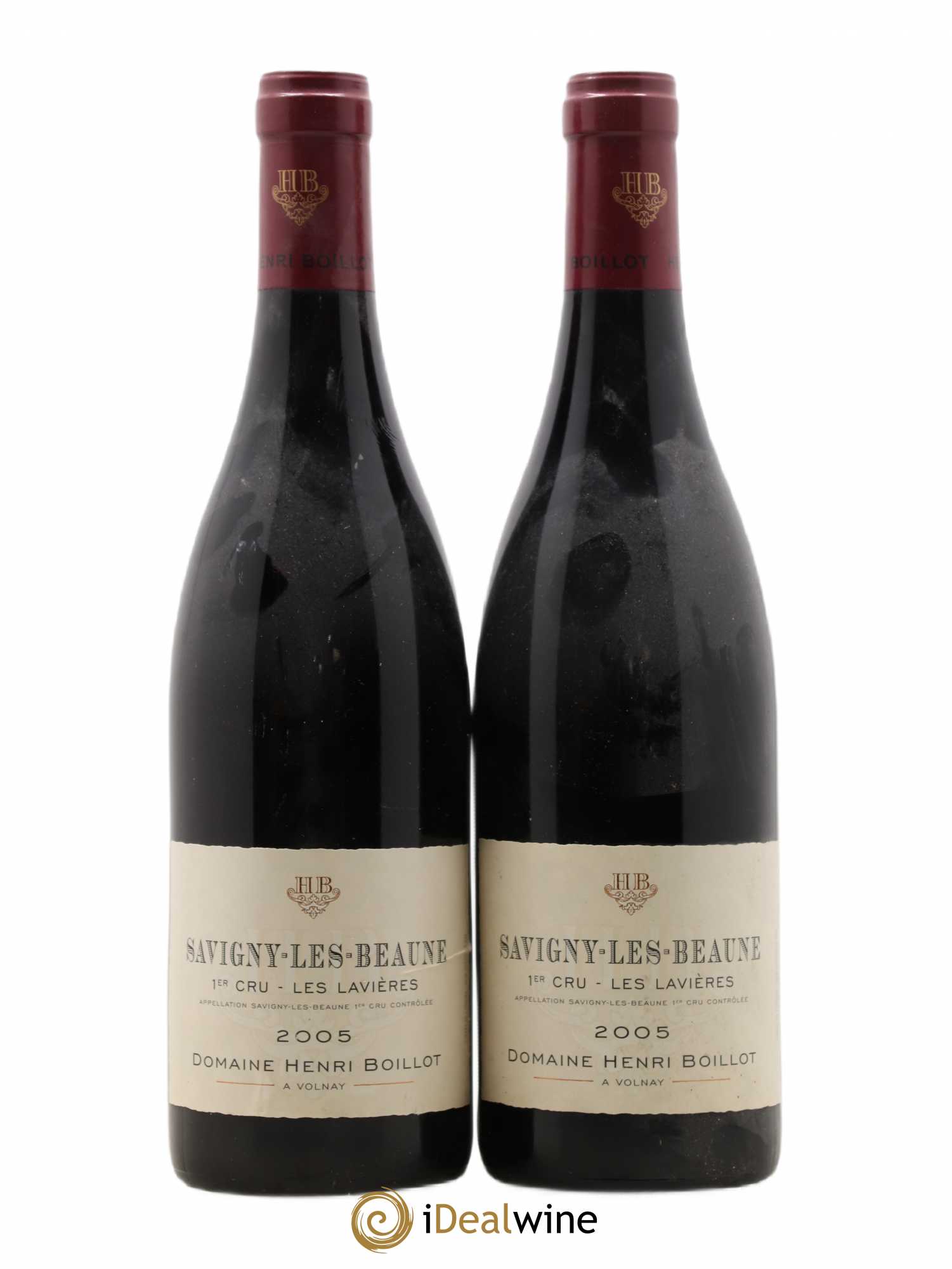 Savigny-lès-Beaune 1er Cru Lavières Henri Boillot 2005 - Posten von 2 Flaschen - 0