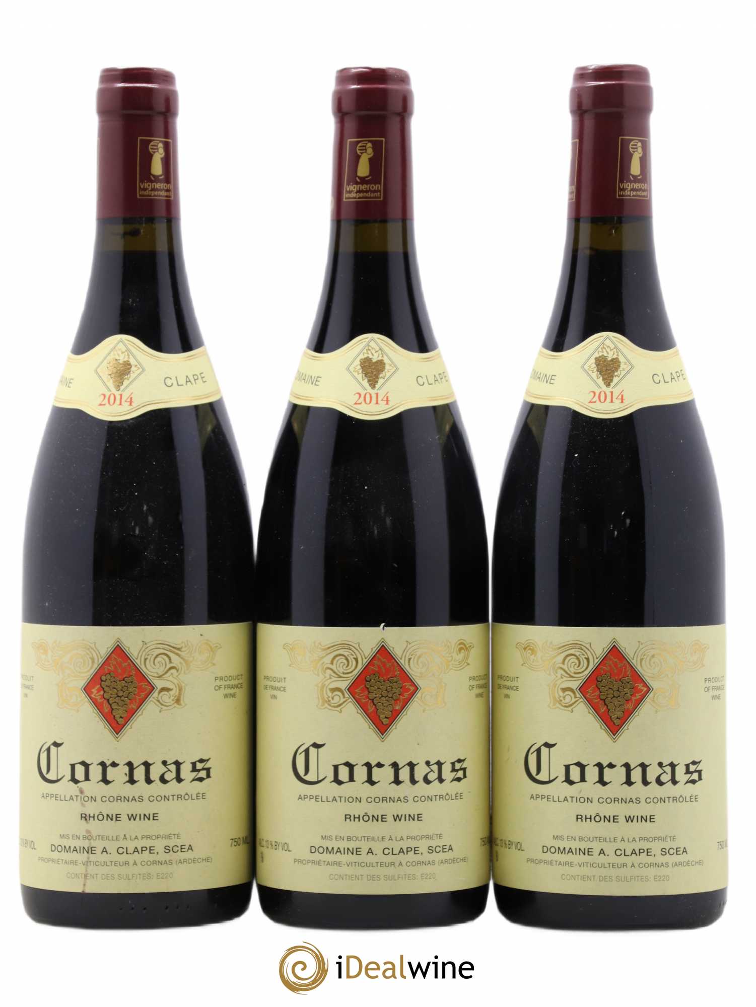 Cornas Auguste Clape 2014 - Lot de 3 bouteilles - 0