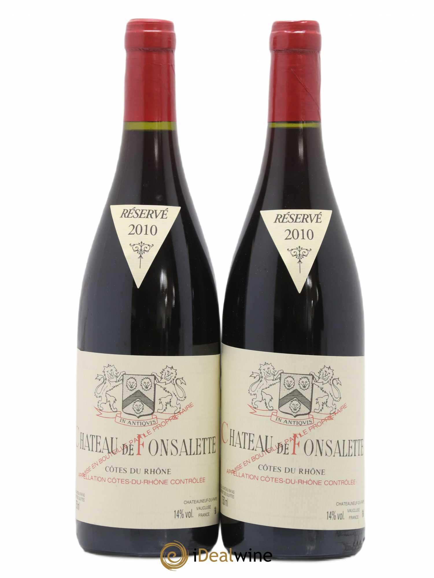 Côtes-du-Rhône Château de Fonsalette Emmanuel Reynaud 2010 - Lot de 2 bouteilles - 0