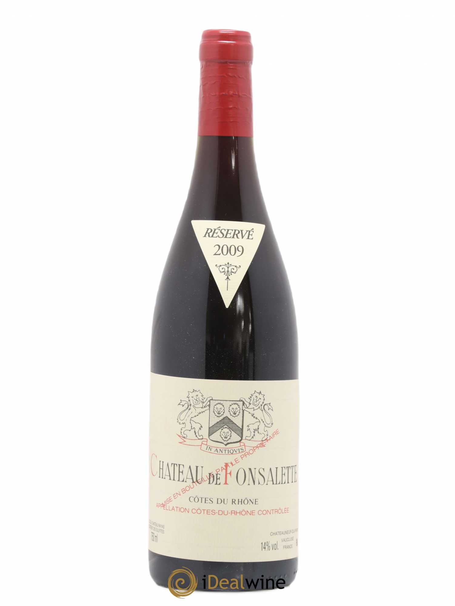 Côtes-du-Rhône Château de Fonsalette Emmanuel Reynaud 2009 - Lot de 1 bouteille - 0