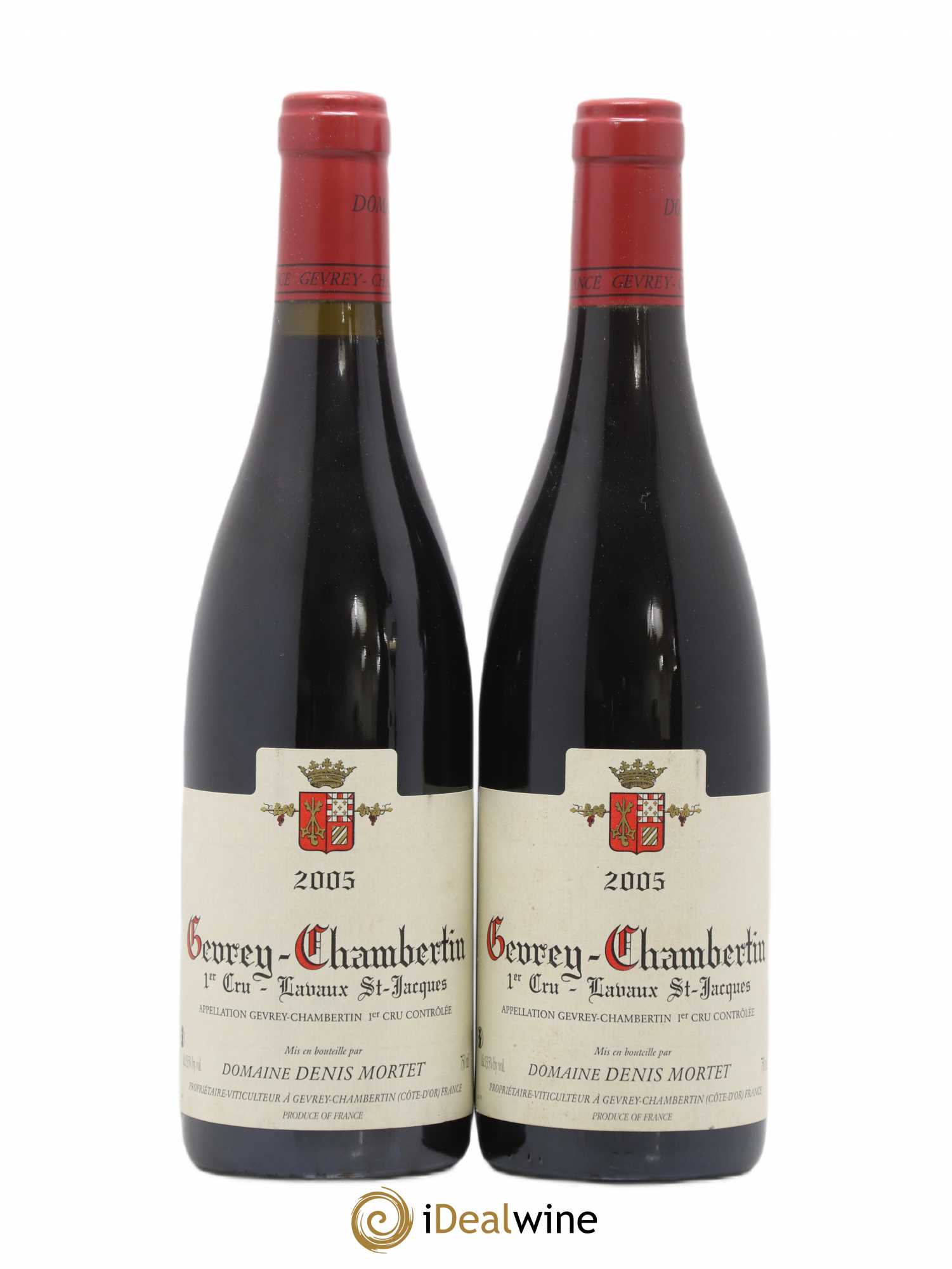 Gevrey-Chambertin 1er Cru Lavaux Saint Jacques Denis Mortet (Domaine) 2005 - Lot de 2 bouteilles - 0