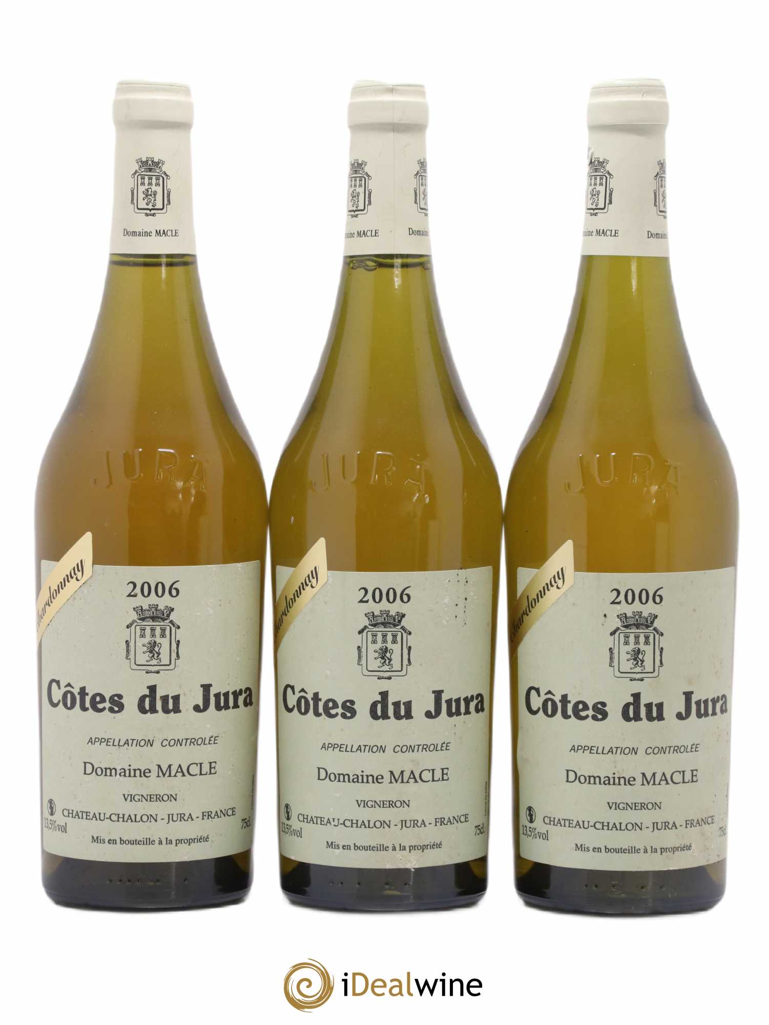 Côtes du Jura Chardonnay sous voile Jean Macle 2006 - Lot de 3 bouteilles - 0