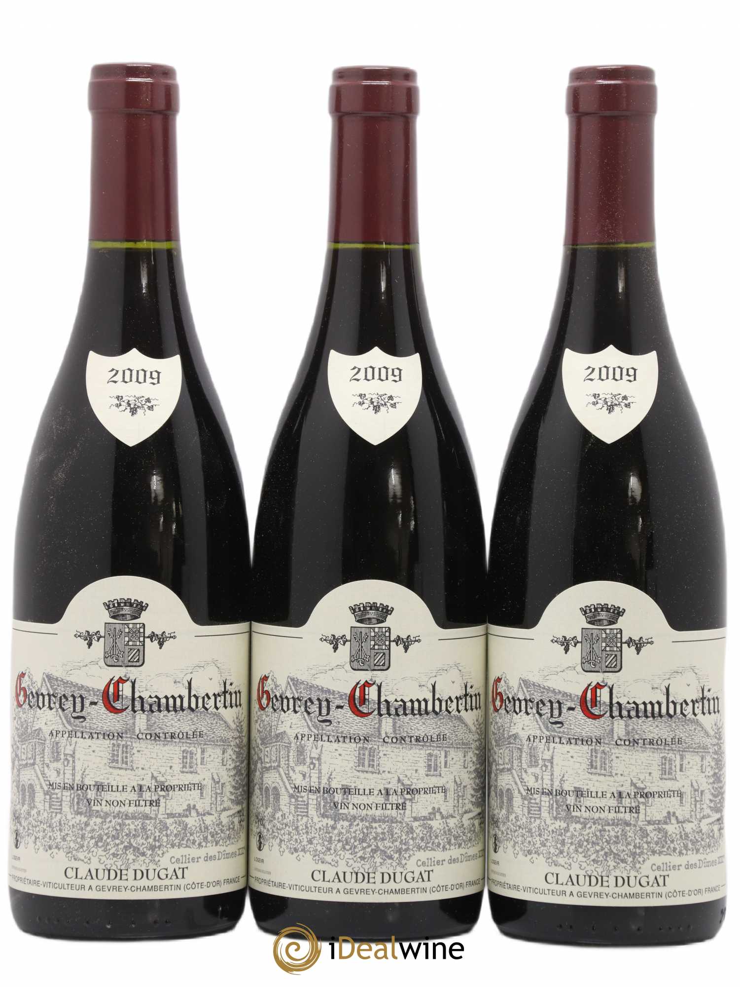 Gevrey-Chambertin Claude Dugat 2009 - Lot de 3 bouteilles - 0