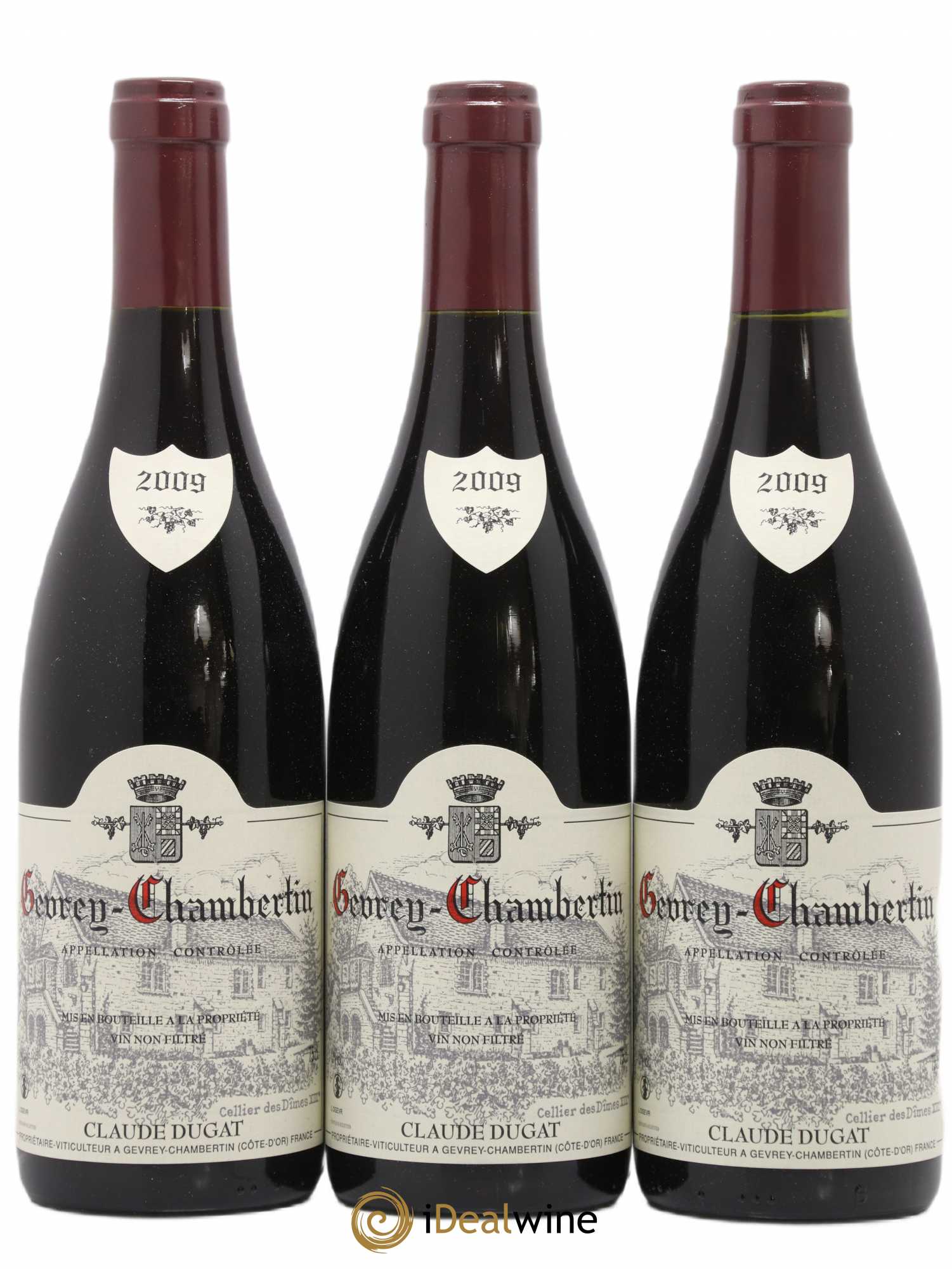 Gevrey-Chambertin Claude Dugat 2009 - Lot de 3 bouteilles - 0