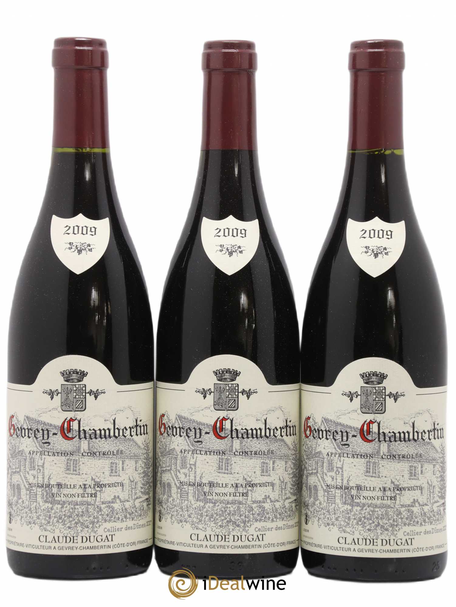 Gevrey-Chambertin Claude Dugat 2009 - Lot de 3 bouteilles - 0
