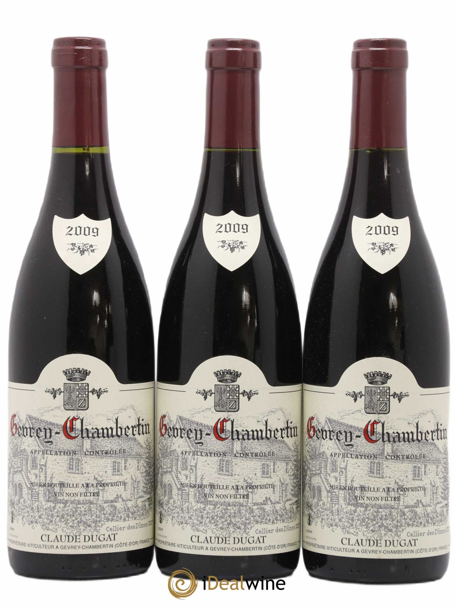 Gevrey-Chambertin Claude Dugat 2009 - Lot de 3 bouteilles - 0