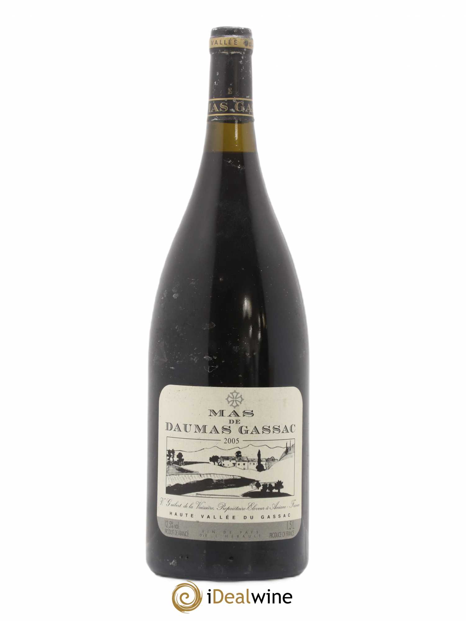 Saint-Guilhem-le-Désert - Cité d'Aniane Mas Daumas Gassac Famille Guibert de La Vaissière 2005 - Lot de 1 magnum - 0