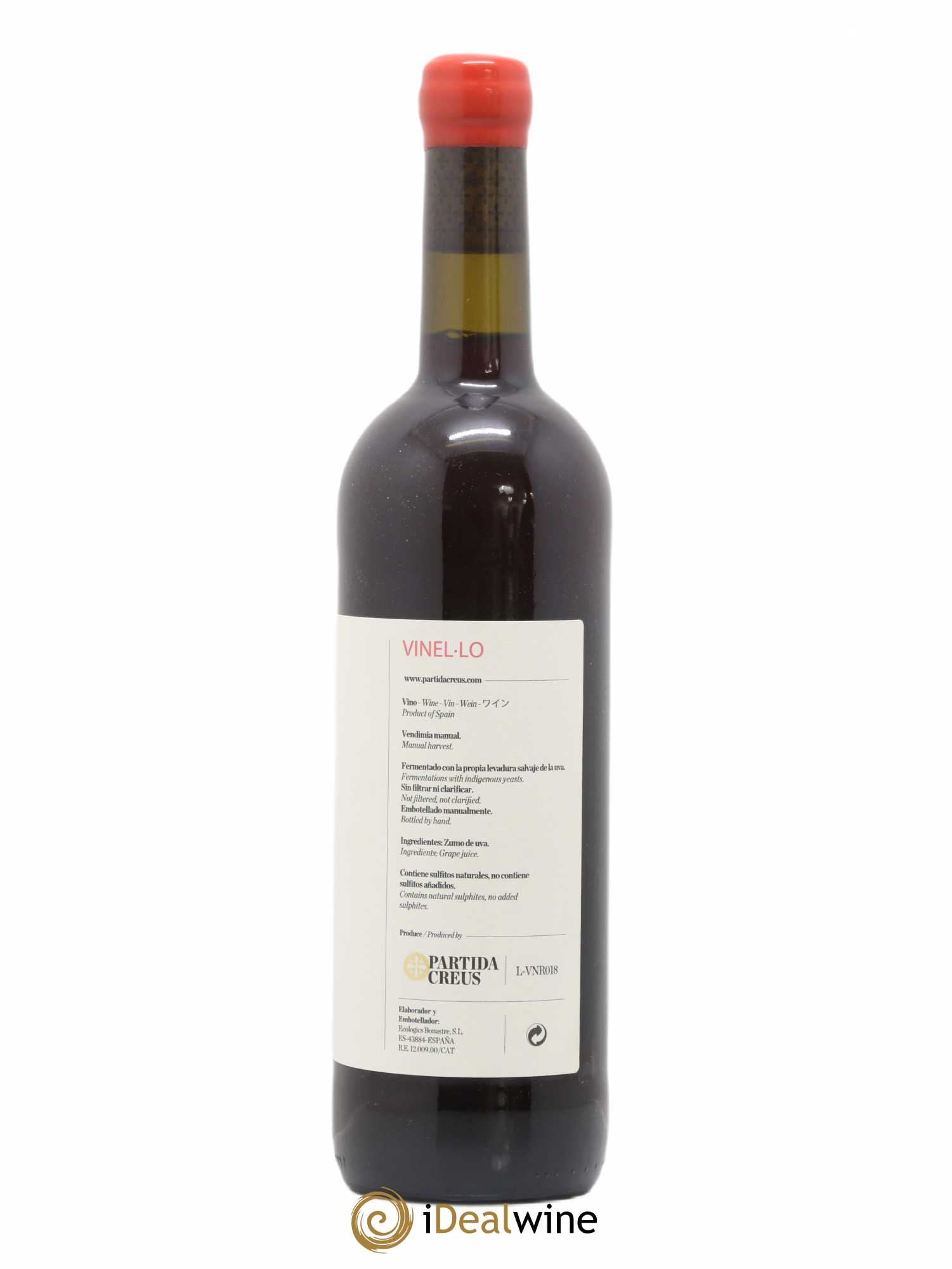 Espagne Partida Creus VN 2018 - Lot de 1 bouteille - 1