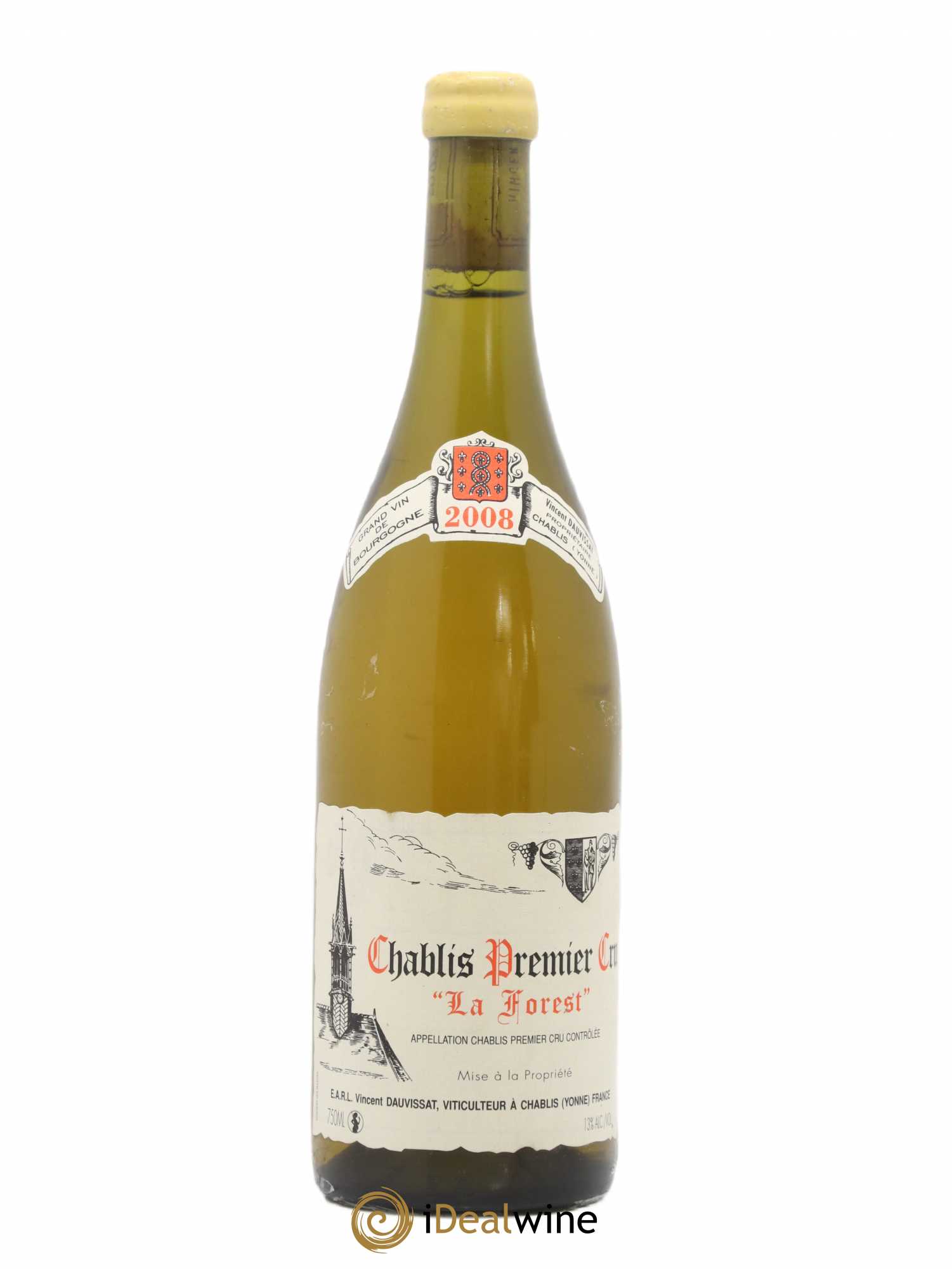 Chablis 1er Cru La Forest Vincent Dauvissat (Domaine) Traces de film sur la bouteille 2008 - Posten von 1 Flasche - 0