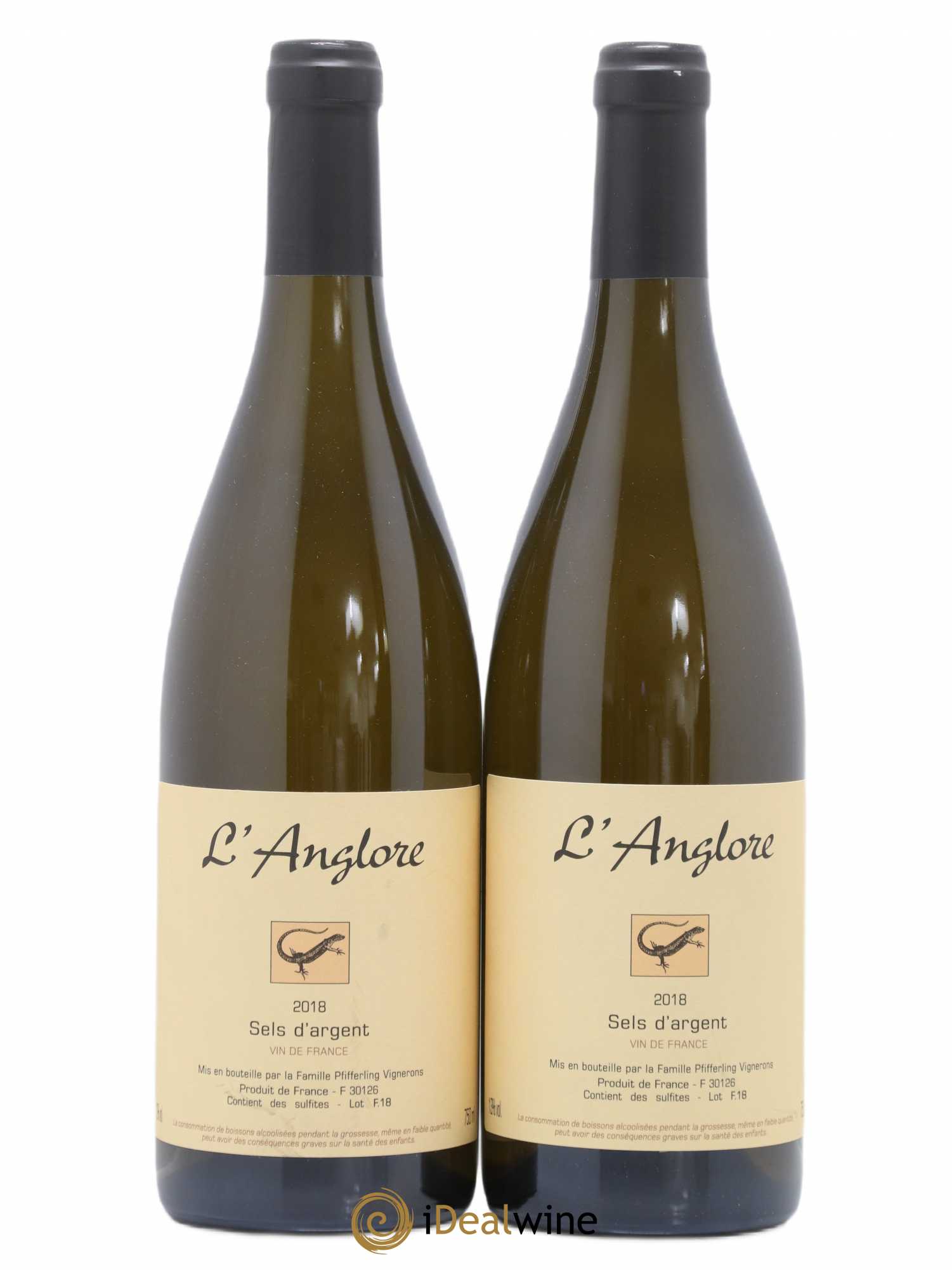 Vin de France Sels d'argent L'Anglore 2018 - Lot de 2 bouteilles - 0