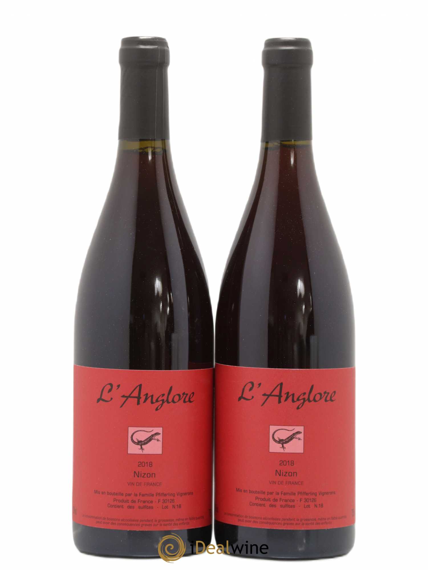 Vin de France Nizon L'Anglore 2018 - Lot de 2 bouteilles - 0