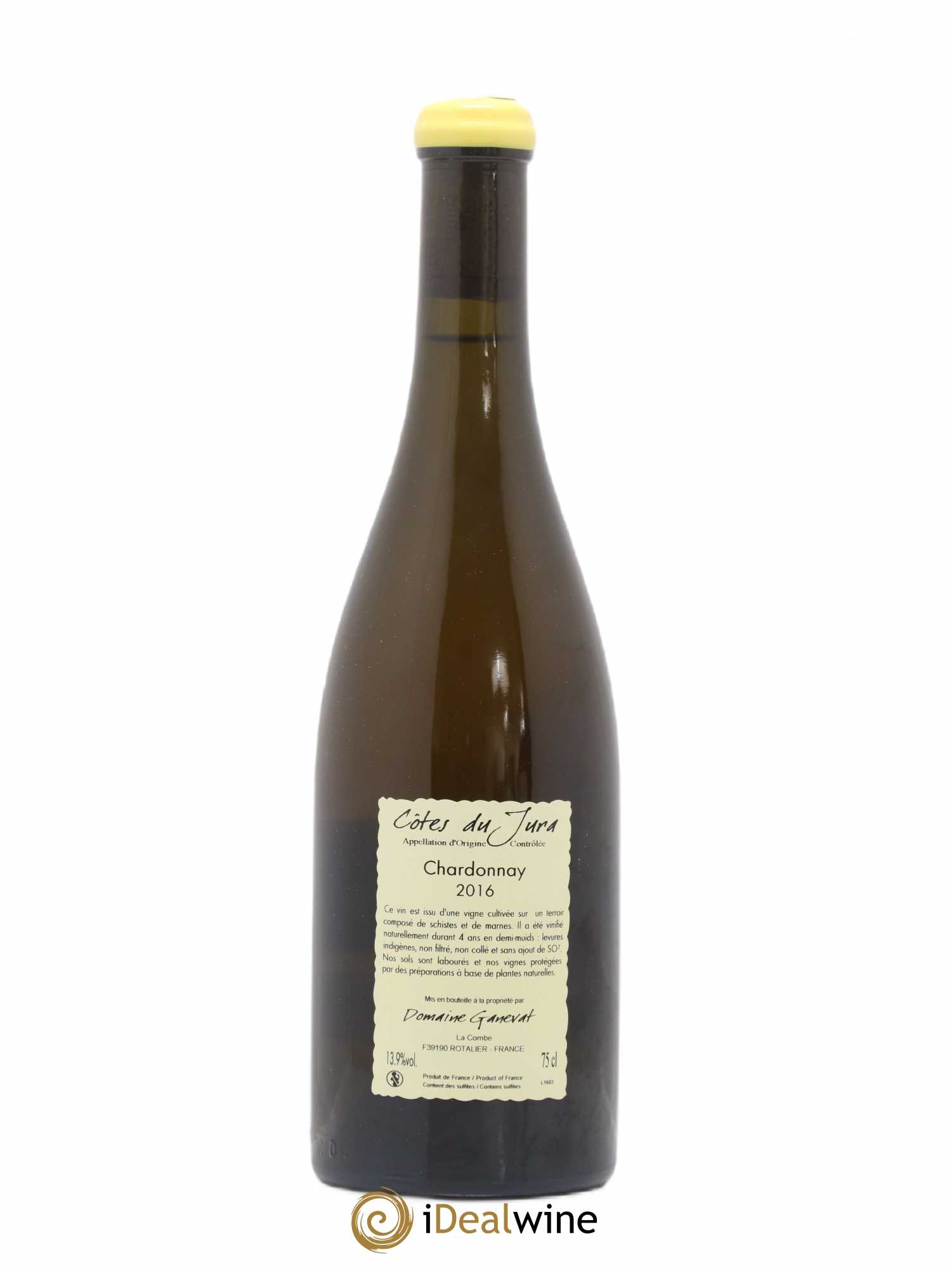 Côtes du Jura Grusse en Billat Jean-François Ganevat (Domaine) 2016 - Lot de 1 bouteille - 1