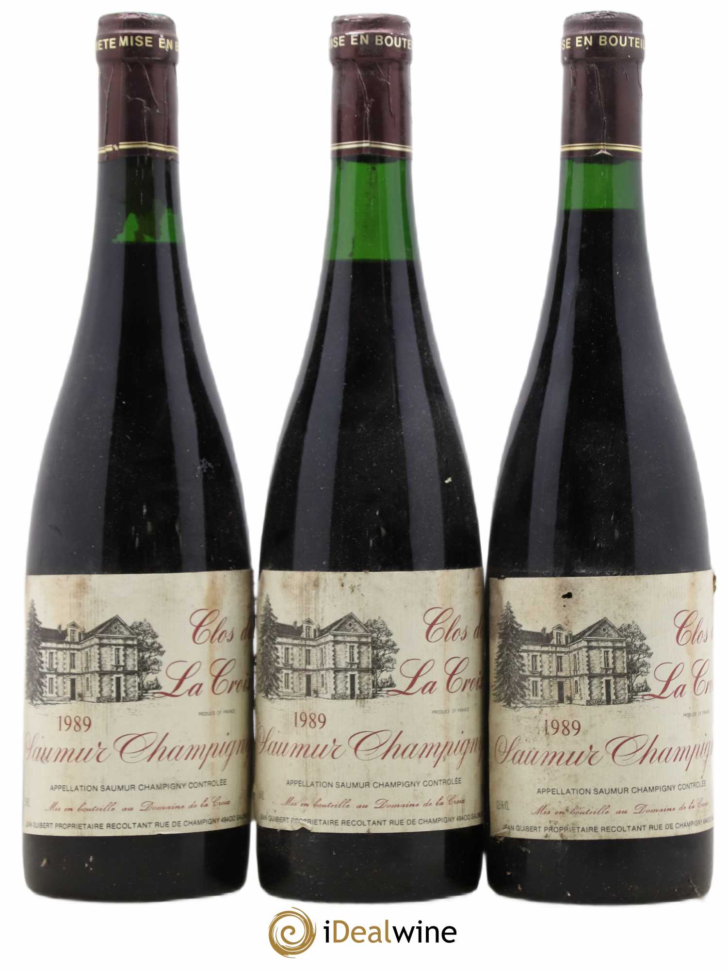 Saumur-Champigny Clos De La Croix 1989 - Posten von 3 Flaschen - 0