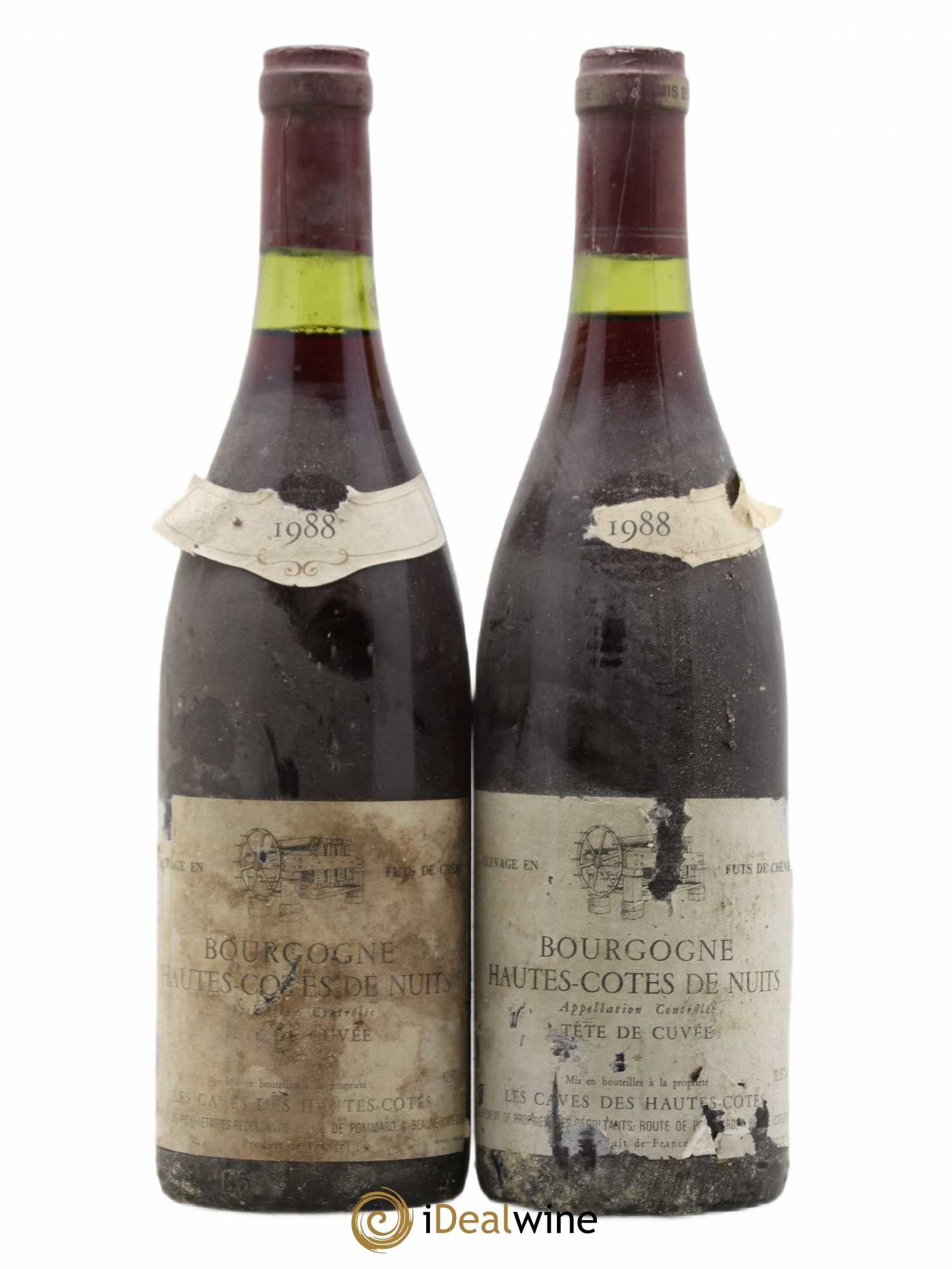 Hautes-Côtes de Nuits Tête de Cuvée Les Caves des Hautes Côtes 1988 - Posten von 2 Flaschen - 0