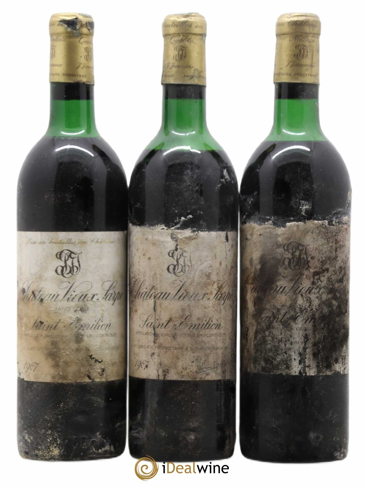 Château Vieux Sarpe 1967 - Lot de 3 bouteilles - 0