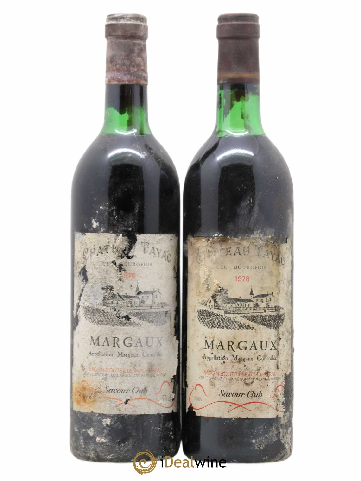 Château Tayac Cru Bourgeois 1978 - Lot de 2 bouteilles - 0