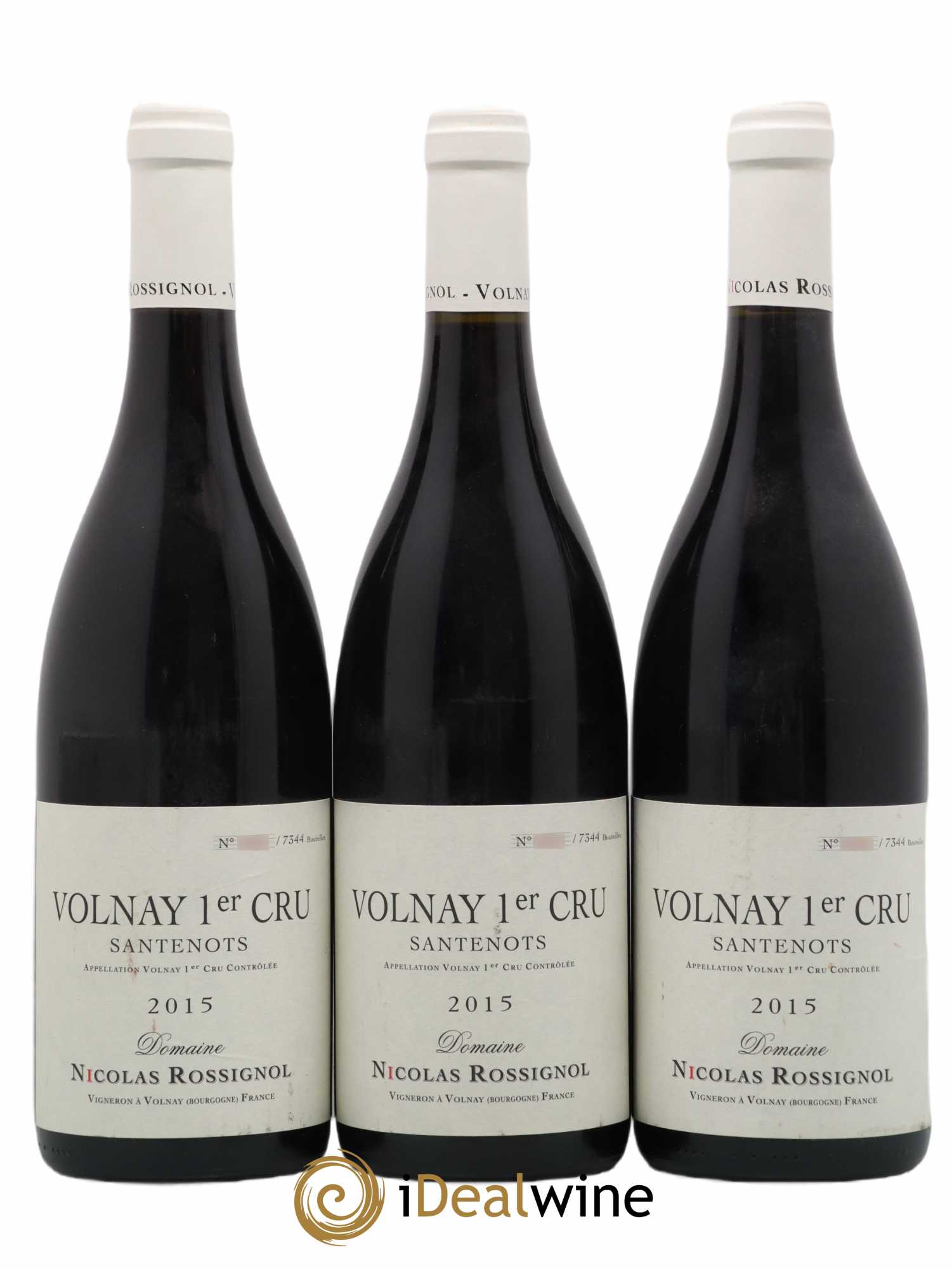 Volnay 1er Cru Santenots Nicolas Rossignol 2015 - Lot de 3 bouteilles - 0