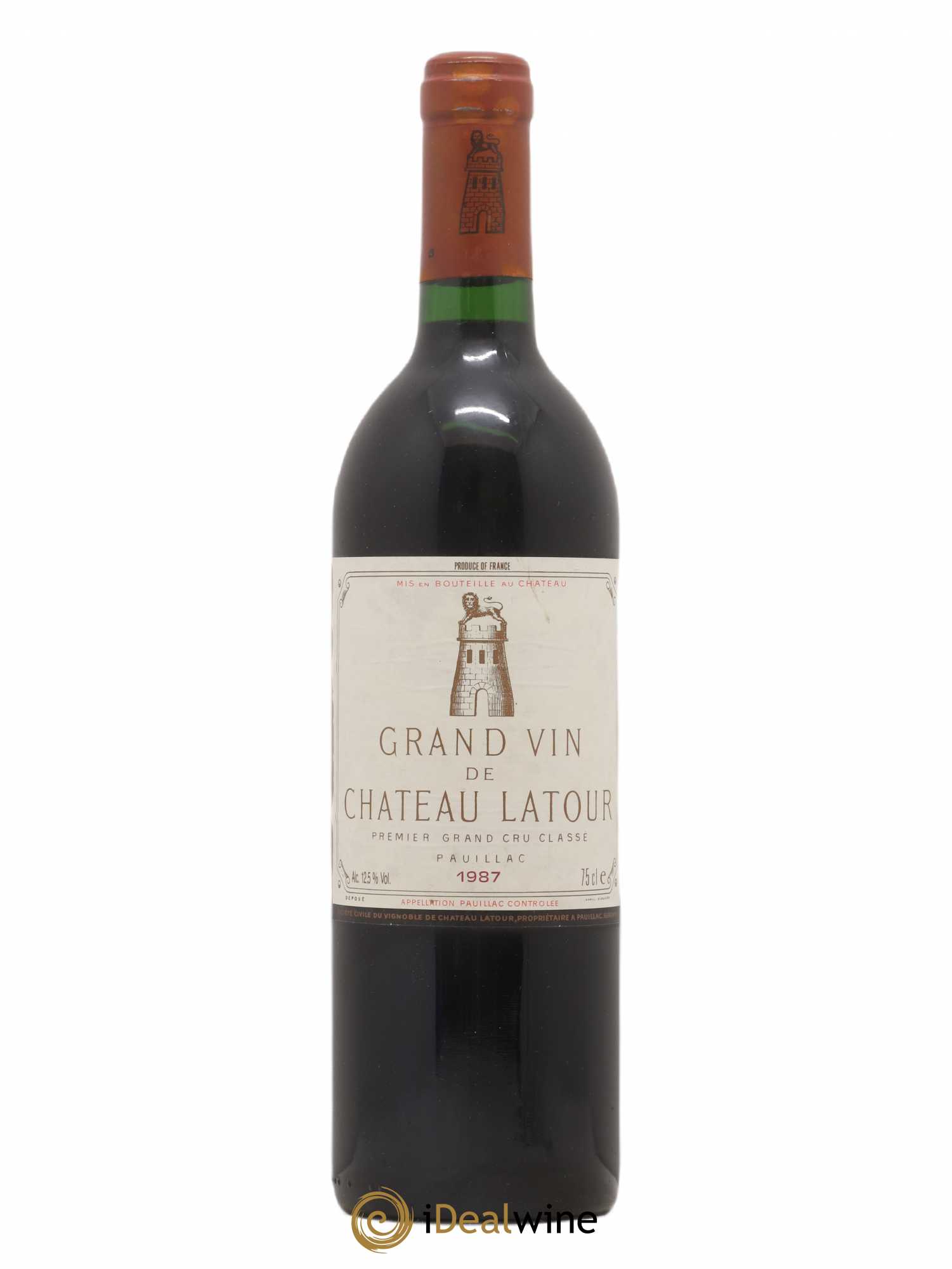 Château Latour 1er Grand Cru Classé 1987 - Lot de 1 bouteille - 0