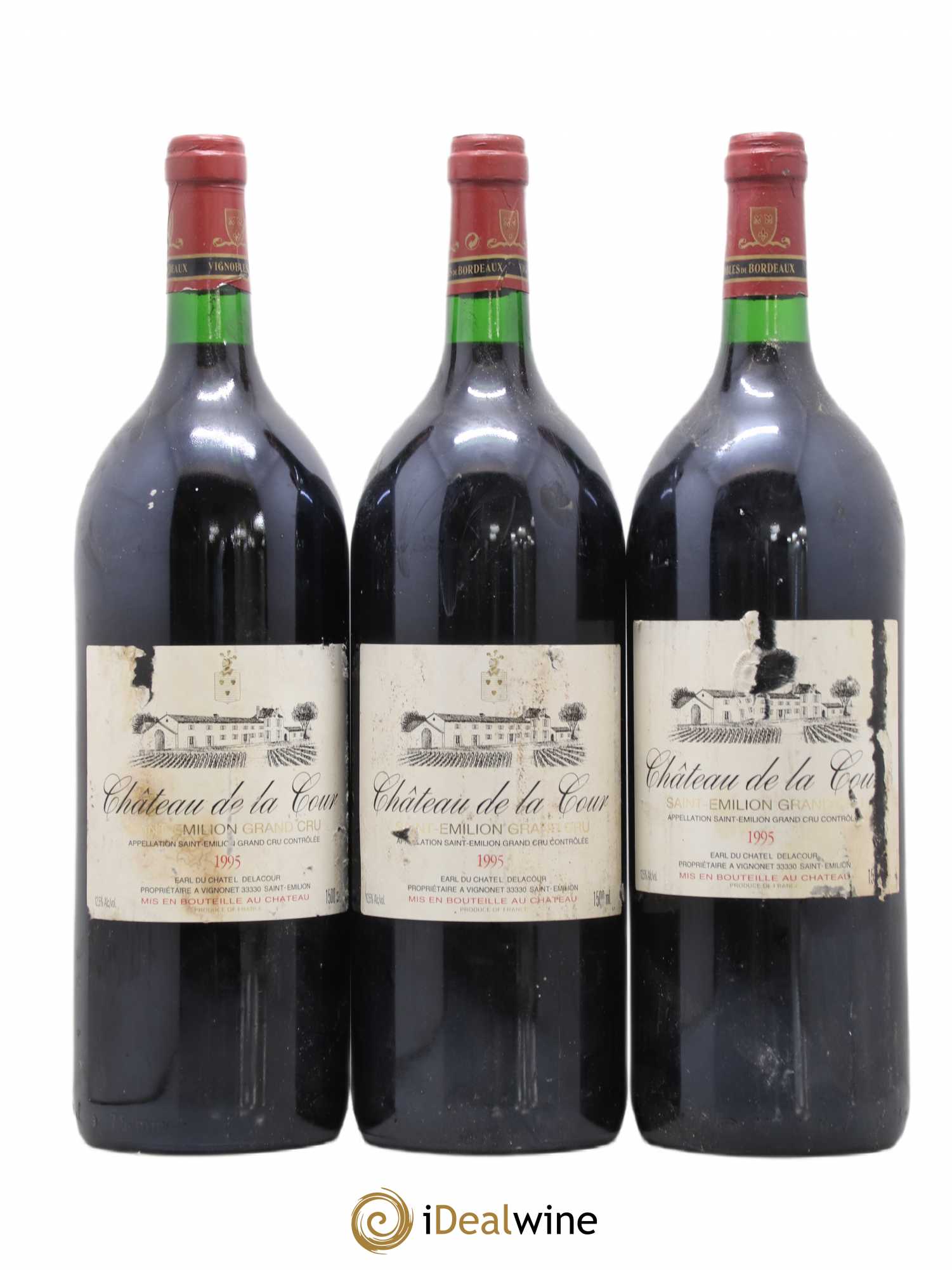 Saint-Émilion Grand Cru Château de la Cour (sans prix de réserve) 1995 - Posten von 3 Magnum - 0