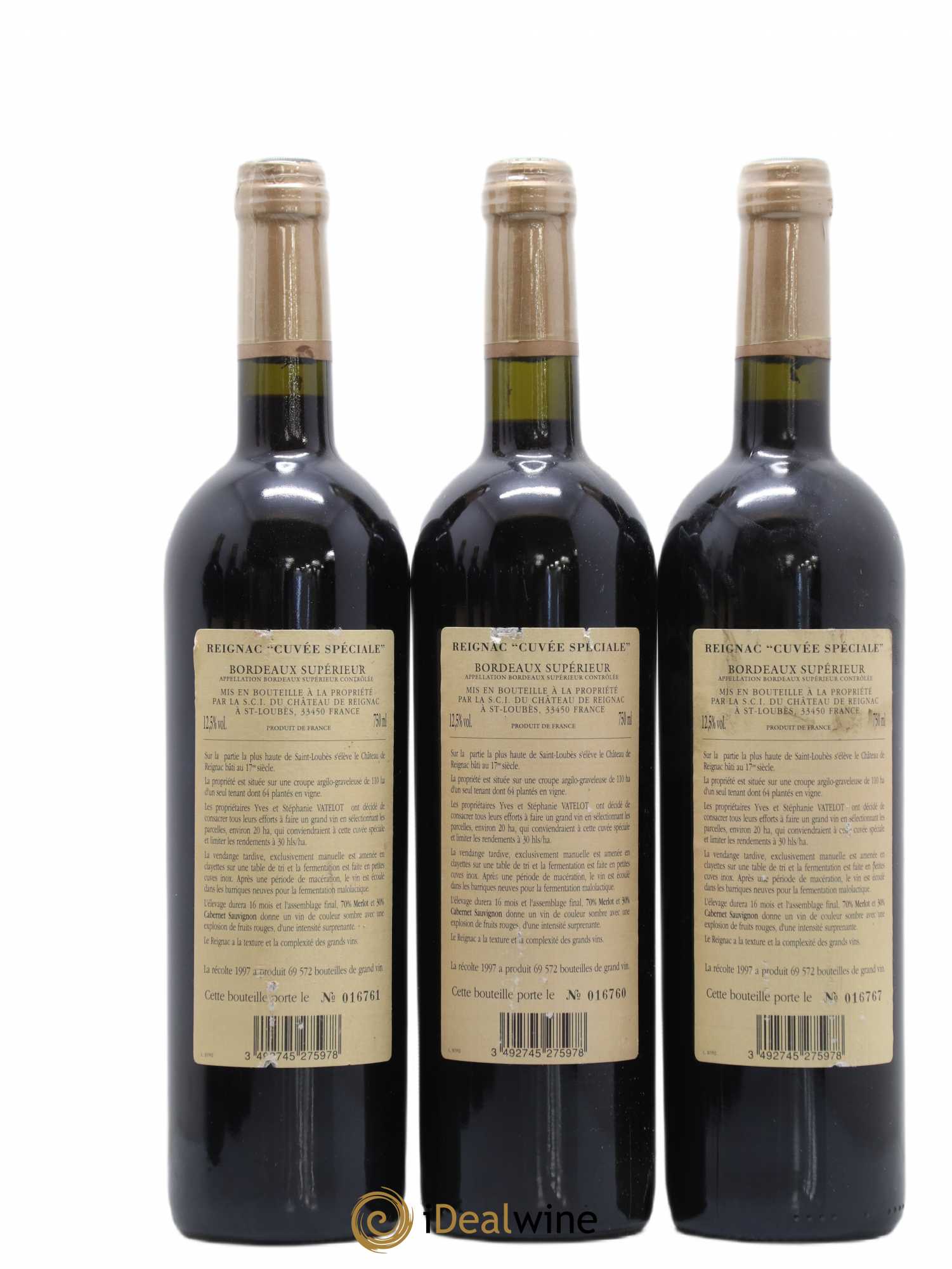 Château de Reignac Second Vin 1997 - Lot de 6 bouteilles - 2