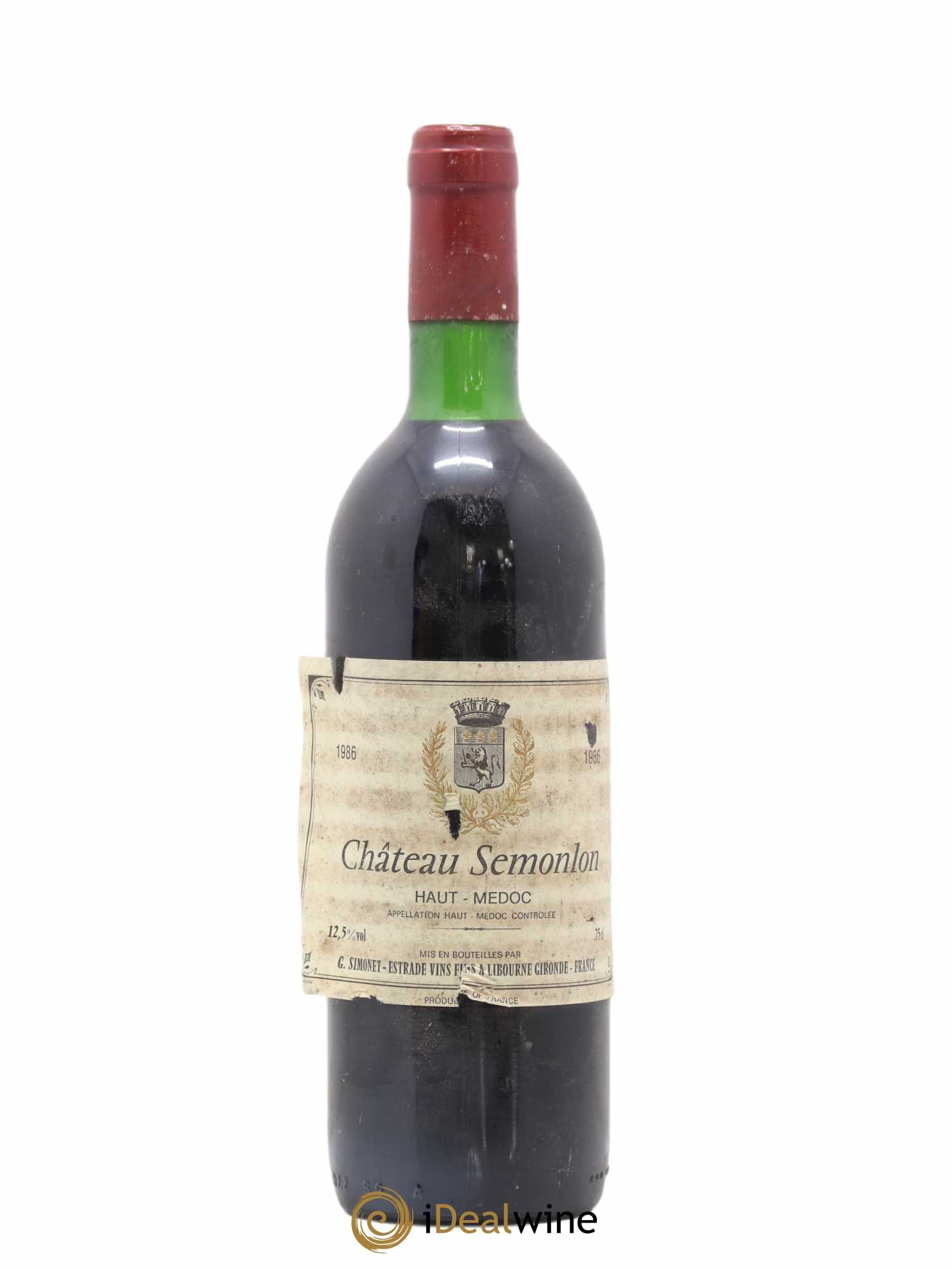 Haut Médoc Château Semonlon 1986 - Posten von 1 Flasche - 0