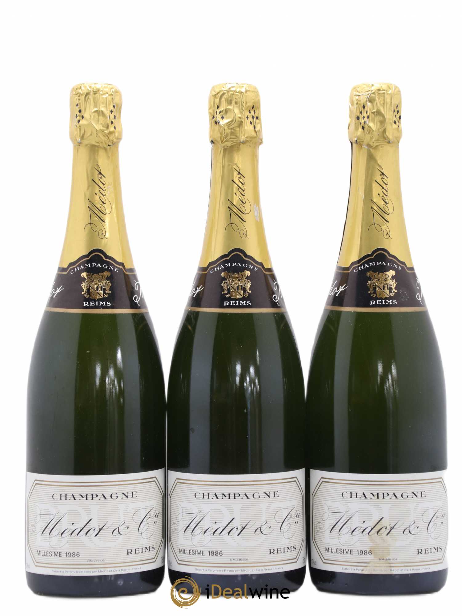 Champagne Champagne Médot & Cie 1986 - Posten von 3 Flaschen - 0