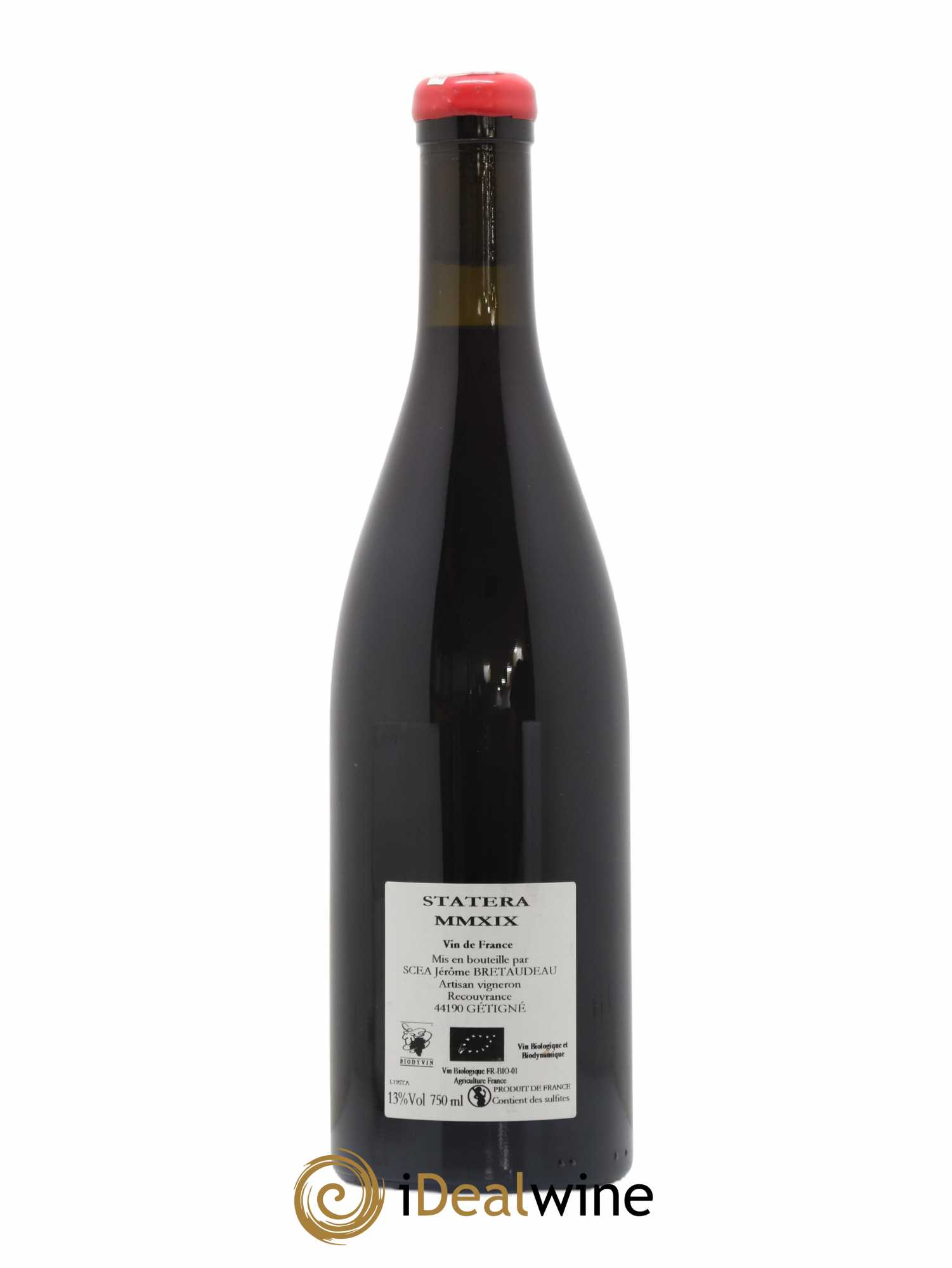 Vin de France Statera Jérôme Bretaudeau - Domaine de Bellevue 2019 - Lot de 1 bouteille - 1