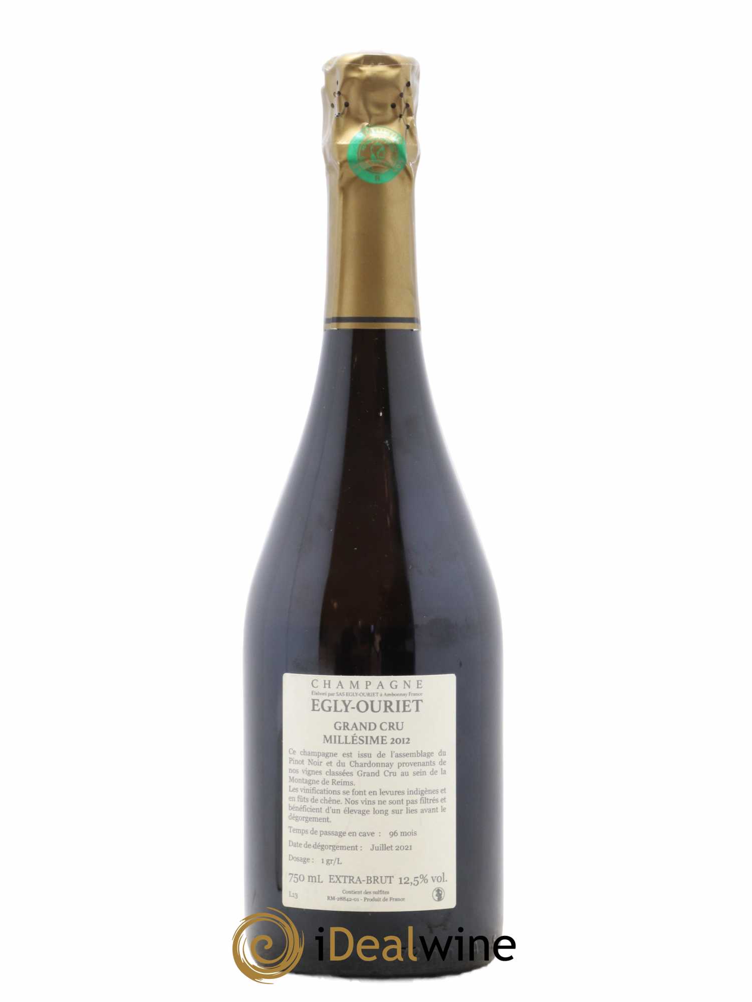 Ambonnay Vieilles Vignes Brut Millésimé Egly-Ouriet 2012 - Lot de 1 bouteille - 1