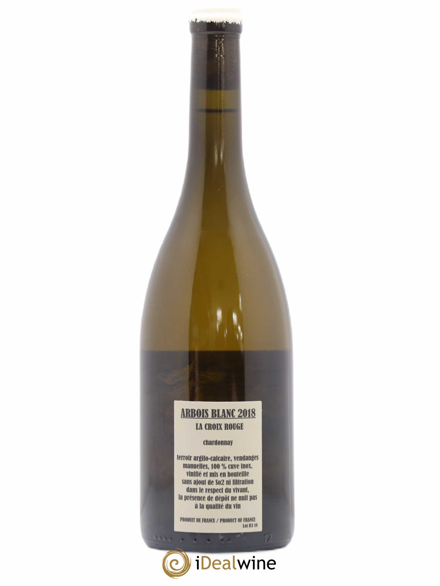 Arbois Chardonnay La Croix Rouge Adeline Houillon & Renaud Bruyère 2018 - Lot de 1 bouteille - 1