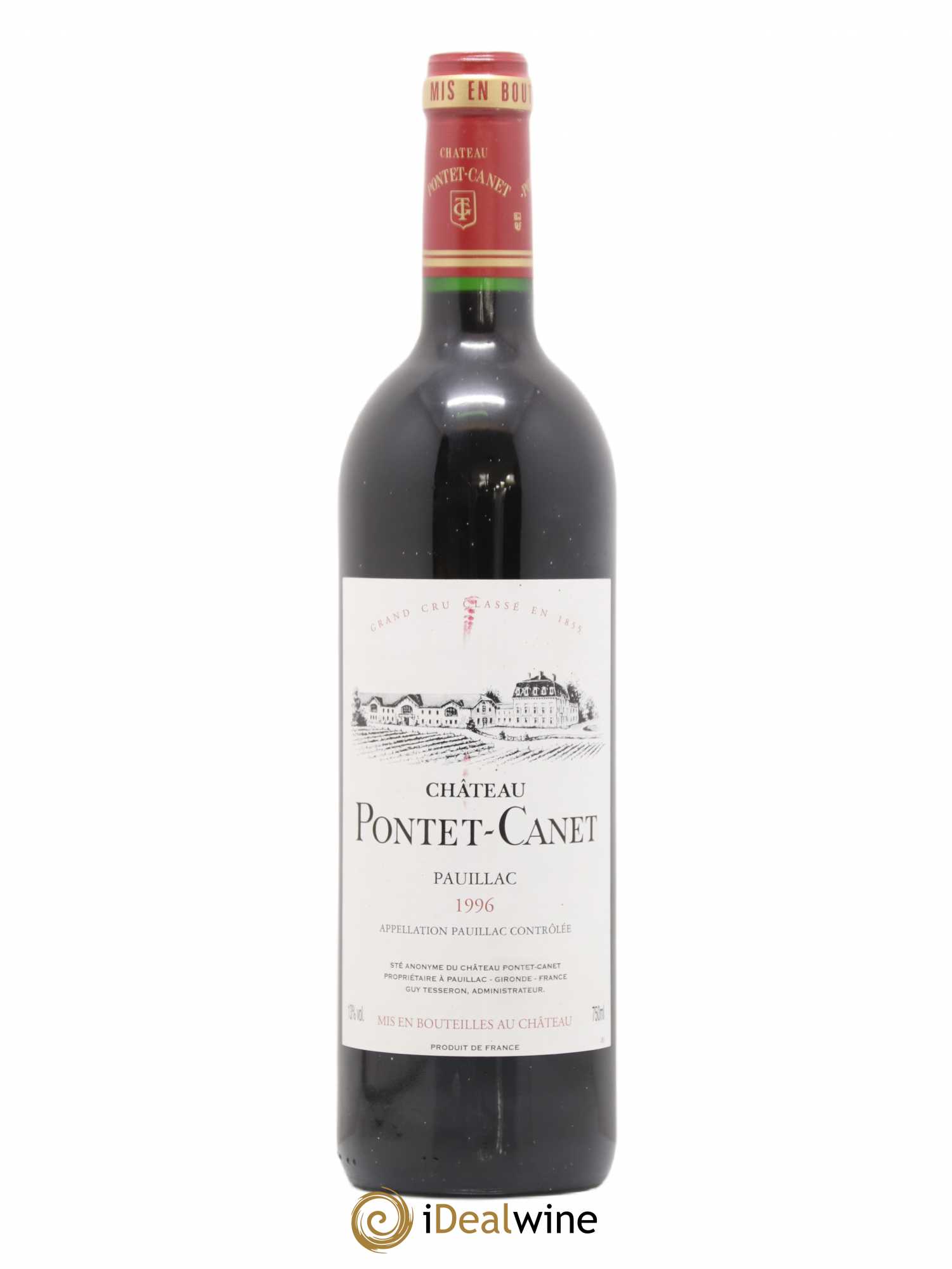 Château Pontet Canet 5ème Grand Cru Classé 1996 - Lot de 1 bouteille - 0