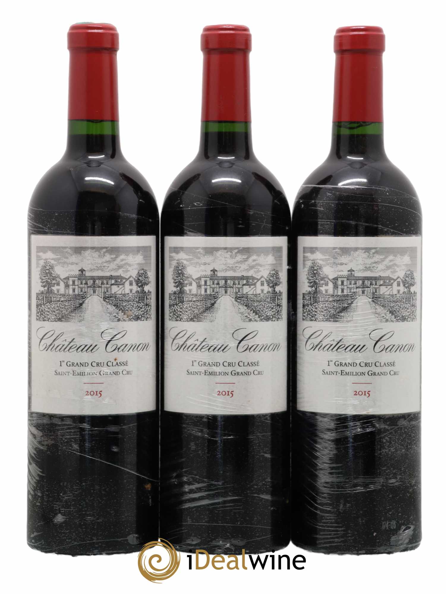 Château Canon 1er Grand Cru Classé B 2015 - Lot de 3 bouteilles - 0