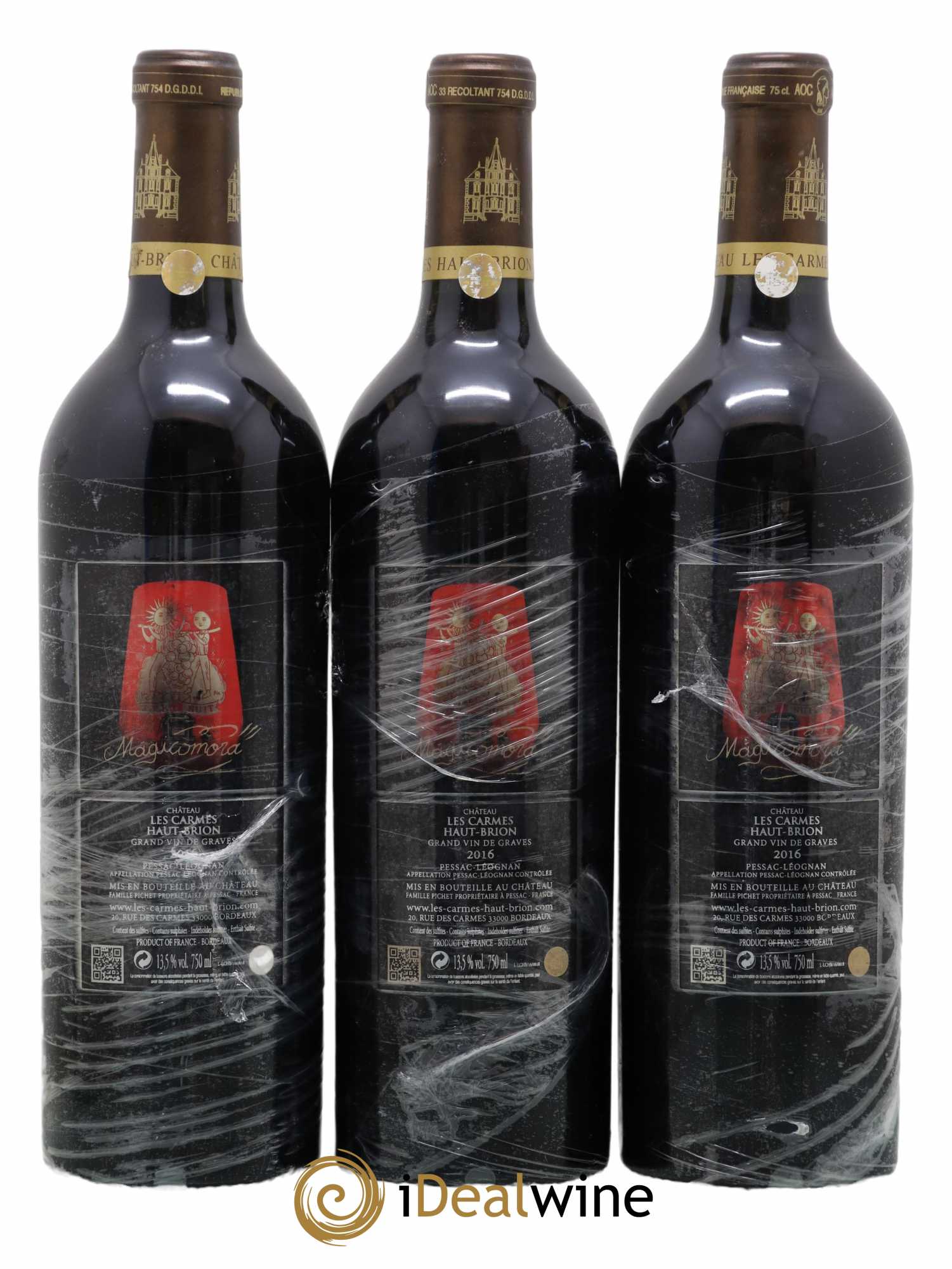 Château Les Carmes Haut-Brion 2016 - Lot de 3 bouteilles - 1