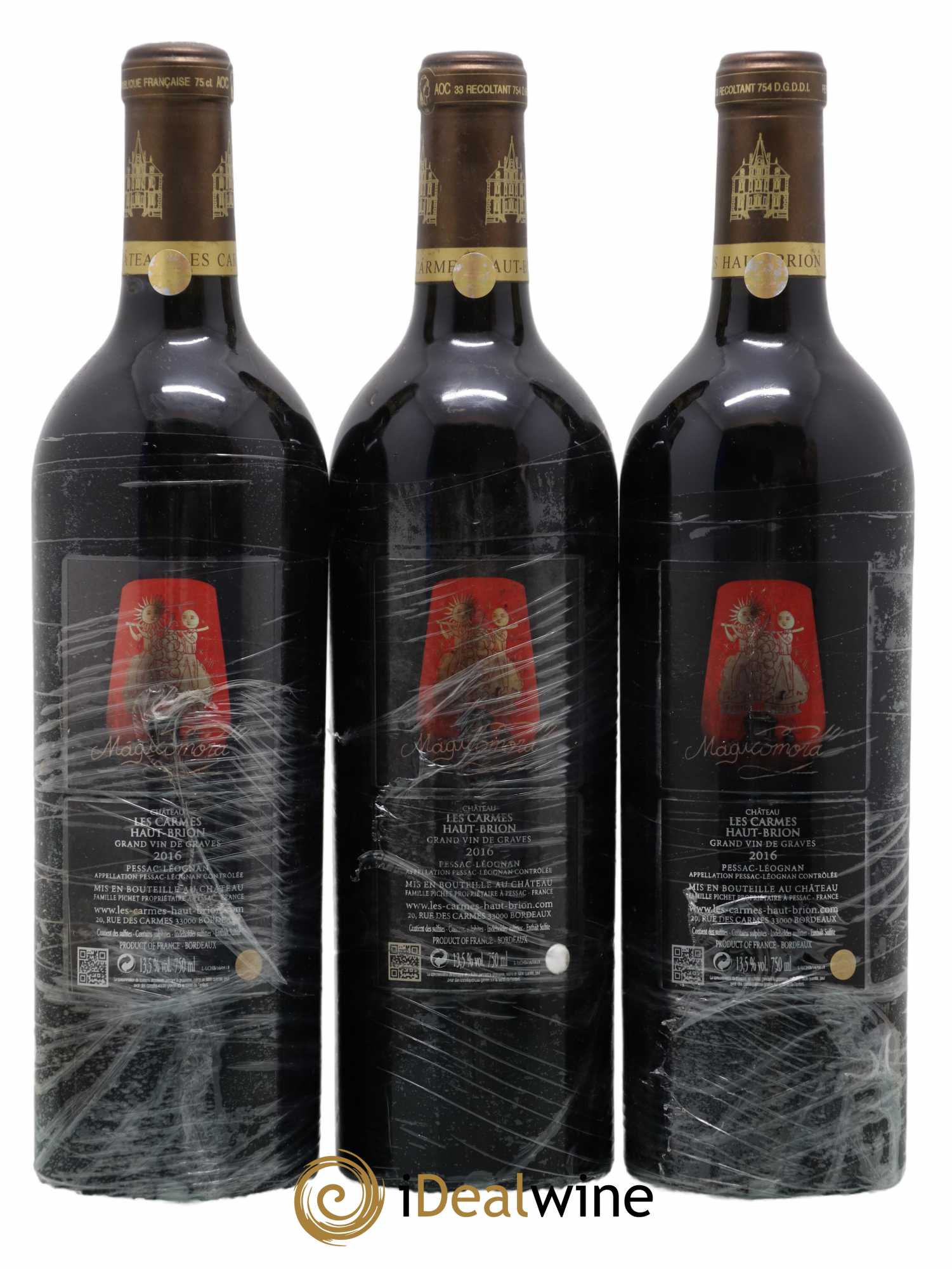 Château Les Carmes Haut-Brion 2016 - Lot de 3 bouteilles - 1