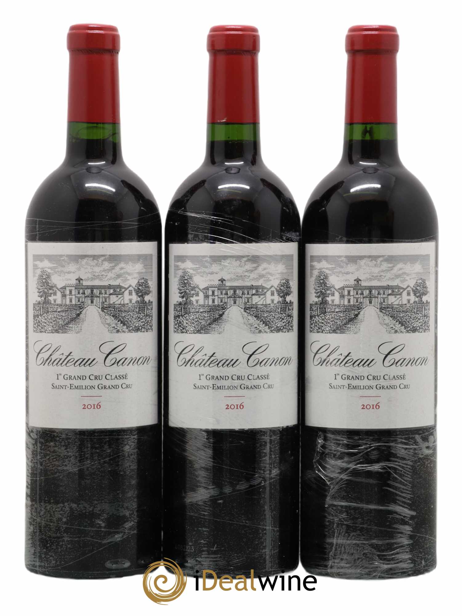 Château Canon 1er Grand Cru Classé B 2016 - Lot de 3 bouteilles - 0