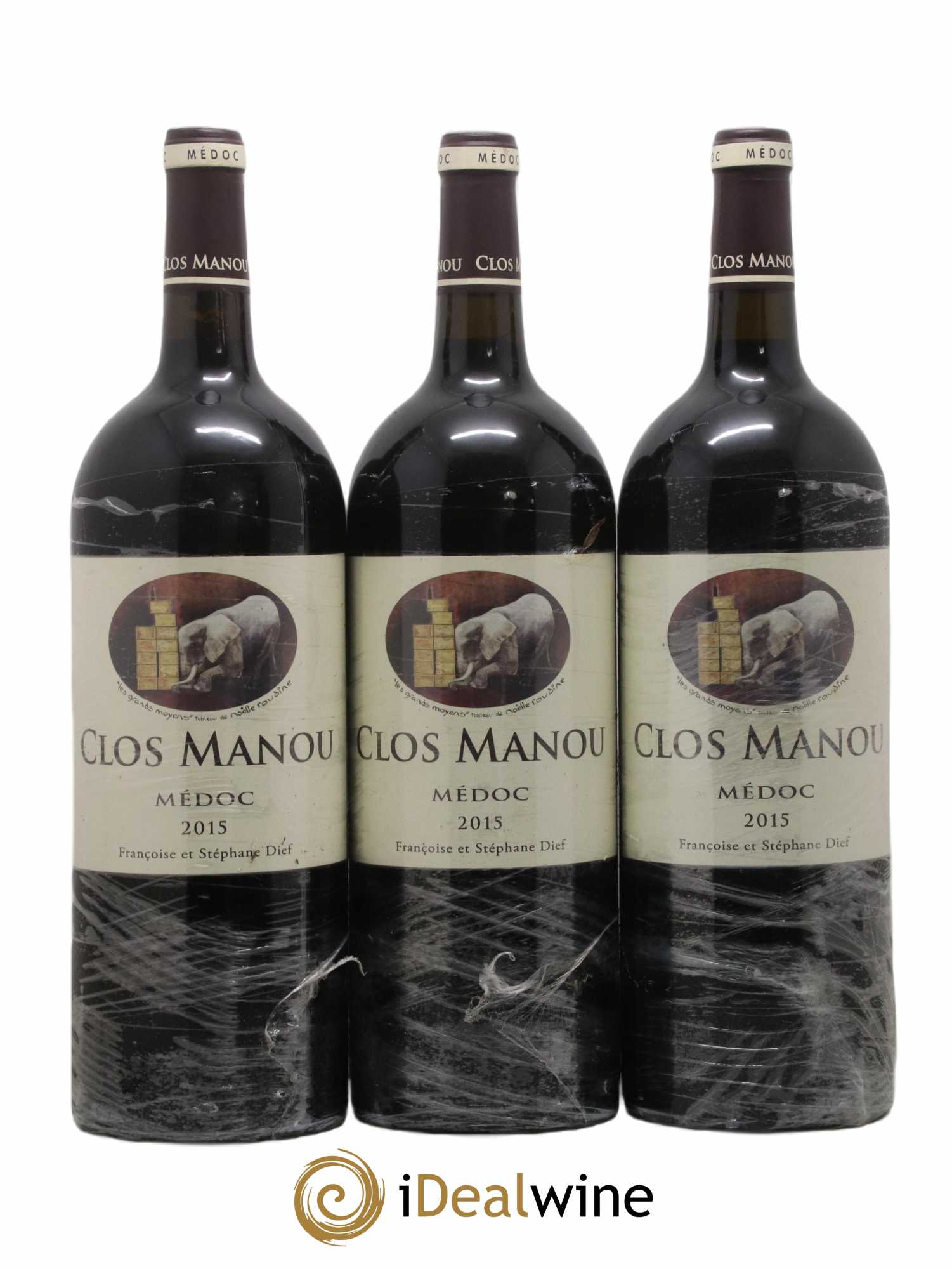 Clos Manou 2015 - Lot de 3 magnums - 0