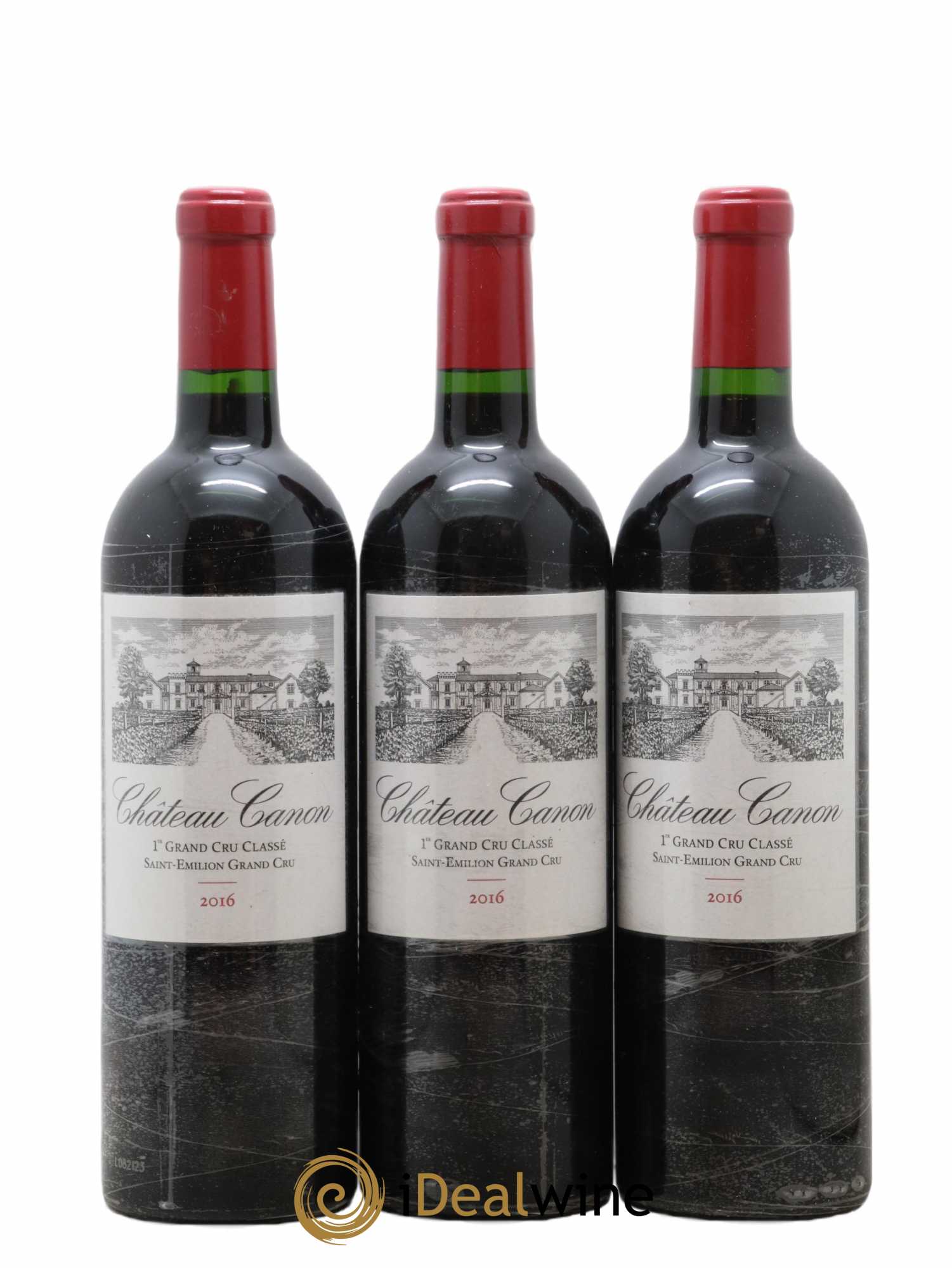 Château Canon 1er Grand Cru Classé B 2016 - Lot de 3 bouteilles - 0