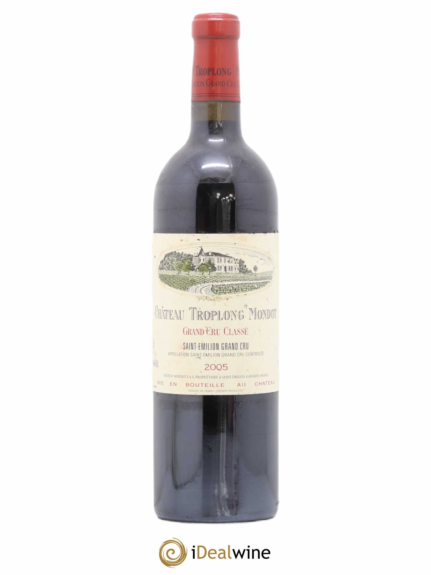 Château Troplong Mondot 1er Grand Cru Classé B 2005 - Lot de 1 bouteille - 0