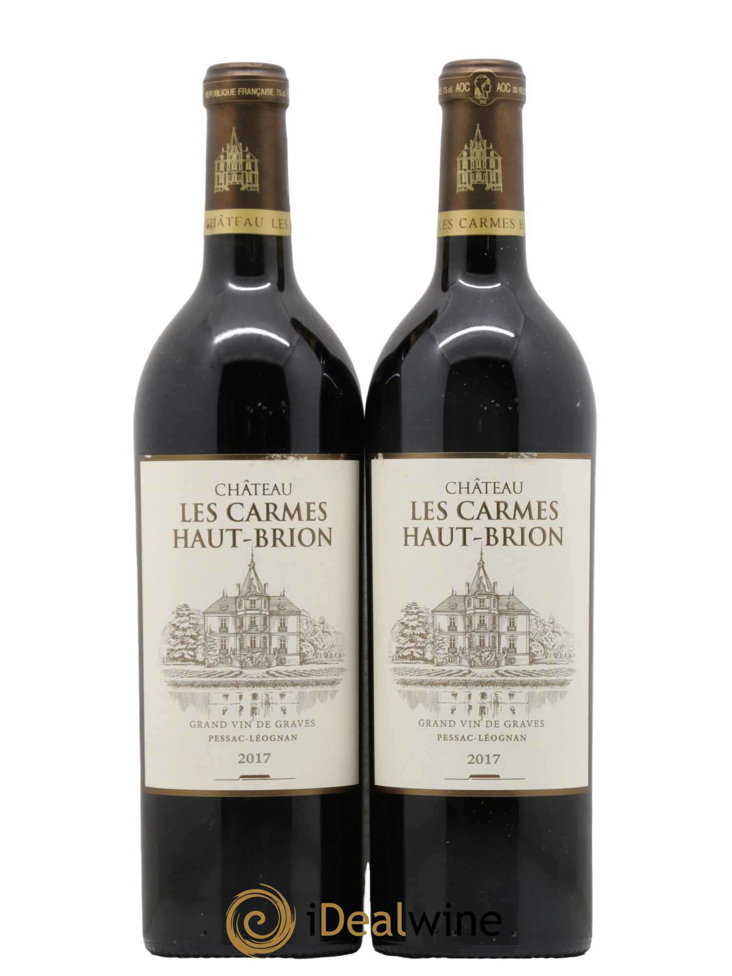 Château Les Carmes Haut-Brion 2017 - Lot de 2 bouteilles - 0
