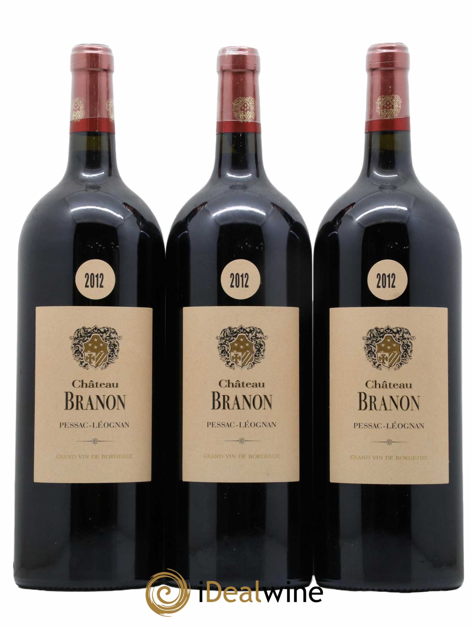 Château Branon 2012 - Lot de 3 magnums - 0
