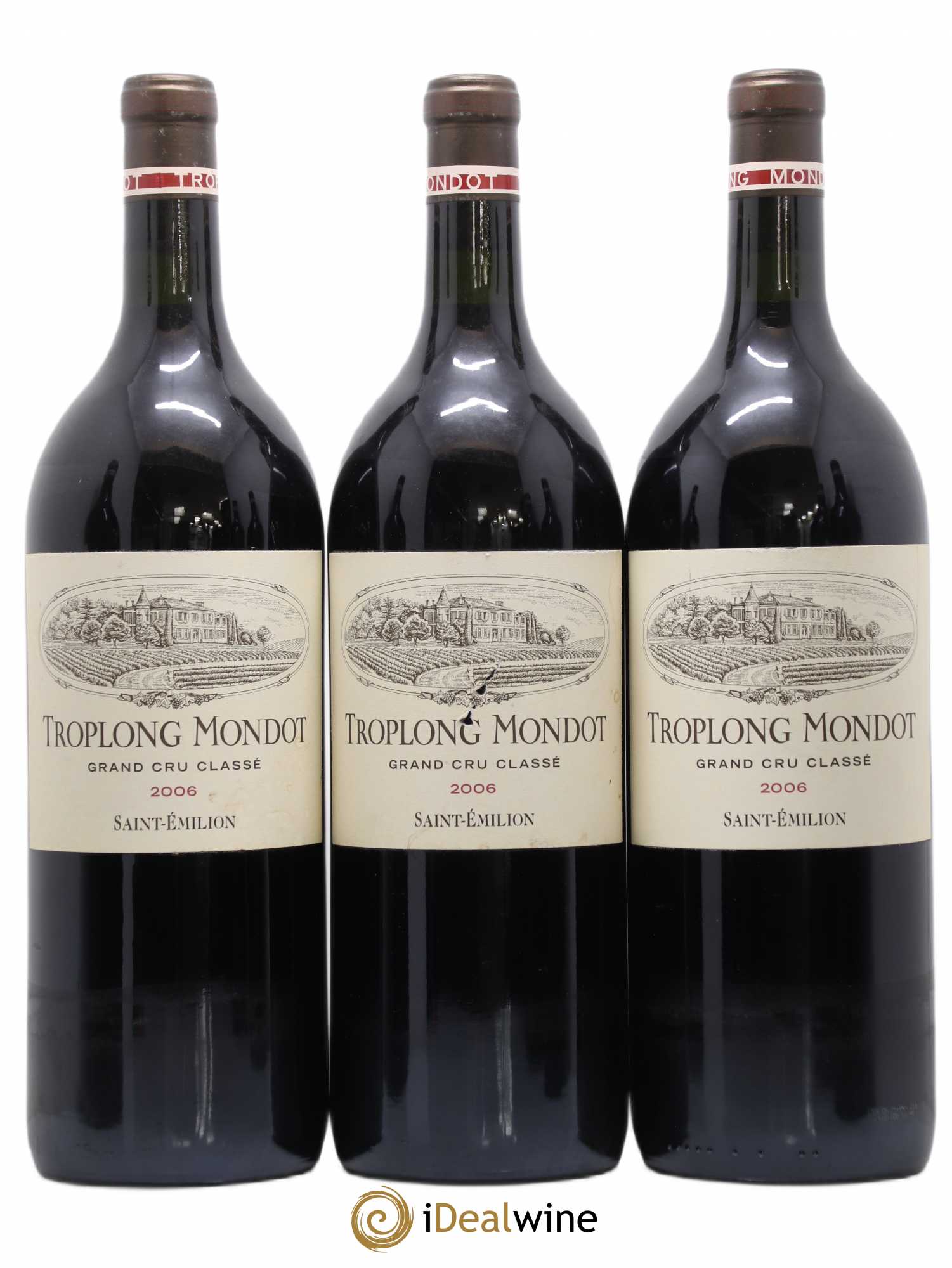 Château Troplong Mondot 1er Grand Cru Classé B 2006 - Lot de 6 magnums - 2