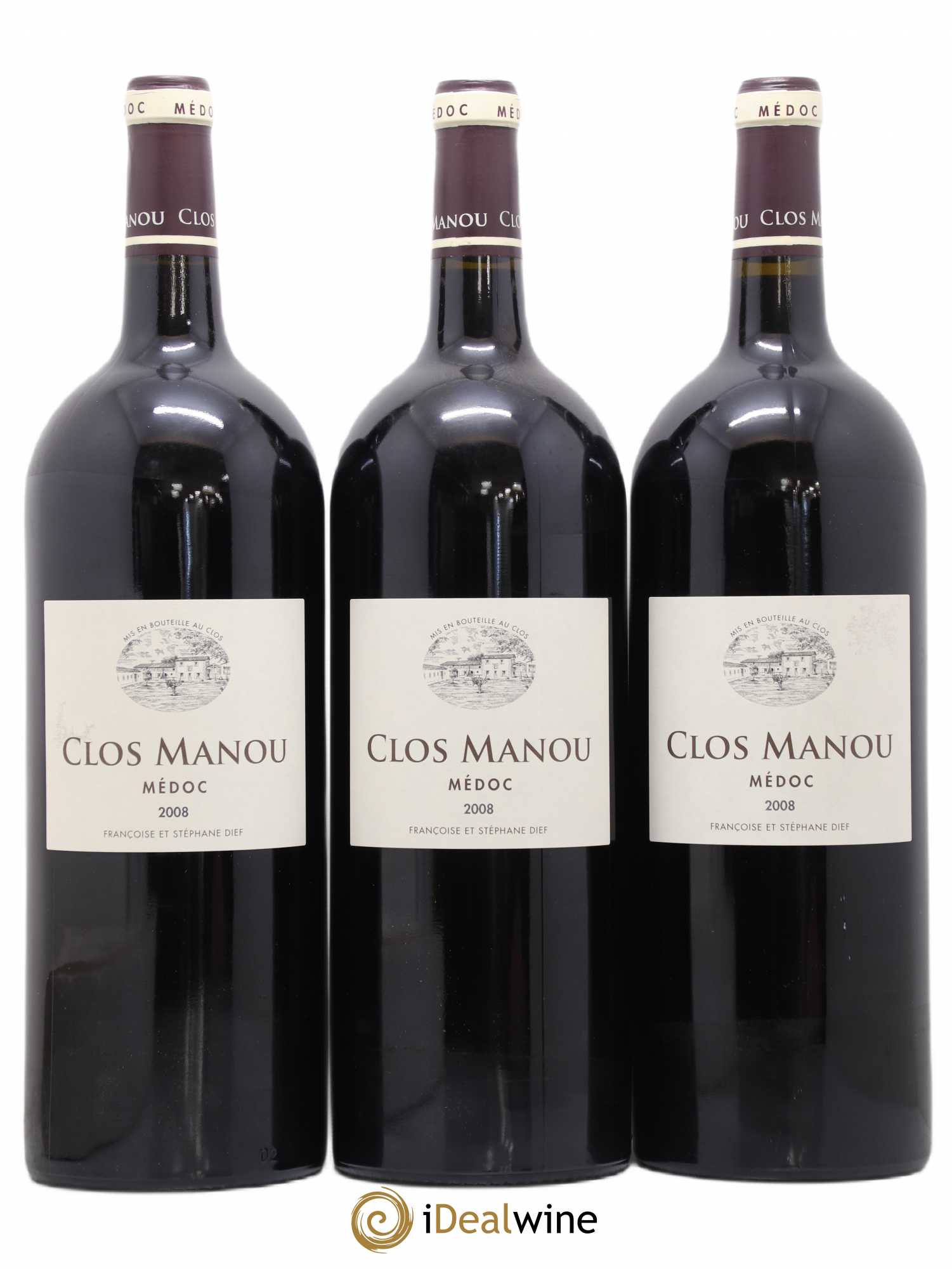 Clos Manou 2008 - Lot de 3 magnums - 0