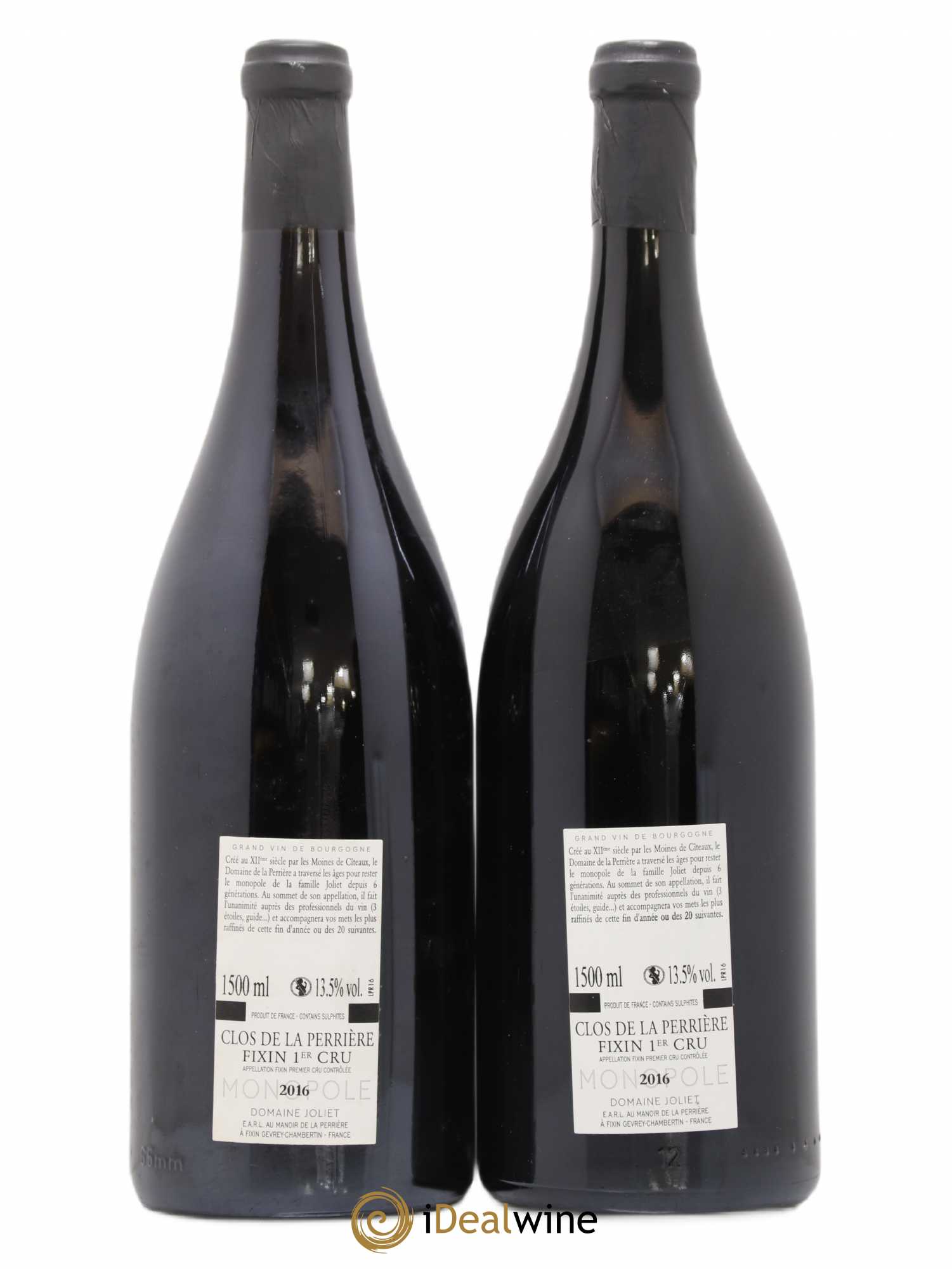 Fixin 1er Cru Clos de la Perrière Joliet Père & Fils (Domaine) 2016 - Lot de 2 magnums - 1